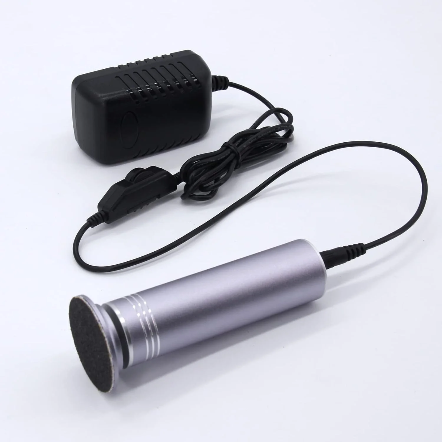 سوهان برقی پدیکور پا I·B·N G (قابل تنظیم سرعت) به همراه 60 عدد دیسک سمباده، سوهان برقی حرفه ای پدیکور پا، دستگاه سنگ پا برقی، درمل پاشنه پا به همراه برس تمیز کننده پوست مرده (FCR-02 خاکستری) سوهان برقی پدیکور پا I·B·N G (قابل تنظیم سرعت) به همراه 60 عدد دیسک سمباده، سوهان برقی حرفه ای پدیکور پا، دستگاه سنگ پا برقی، درمل پاشنه پا به همراه برس تمیز کننده پوست مرده (FCR-02 خاکستری)