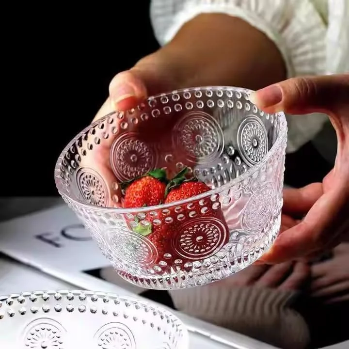 ست 6 عددی کاسه شیشه ای کوچک Nagpew، کاسه های دسر برجسته 350 میلی لیتری برای بستنی، کاسه های سرو تنقلات قابل چیدن، ظروف جانبی برای غوطه ور کردن، ماست، غلات، آب نبات ست 6 عددی کاسه شیشه ای کوچک Nagpew، کاسه های دسر برجسته 350 میلی لیتری برای بستنی، کاسه های سرو تنقلات قابل چیدن، ظروف جانبی برای غوطه ور کردن، ماست، غلات، آب نبات