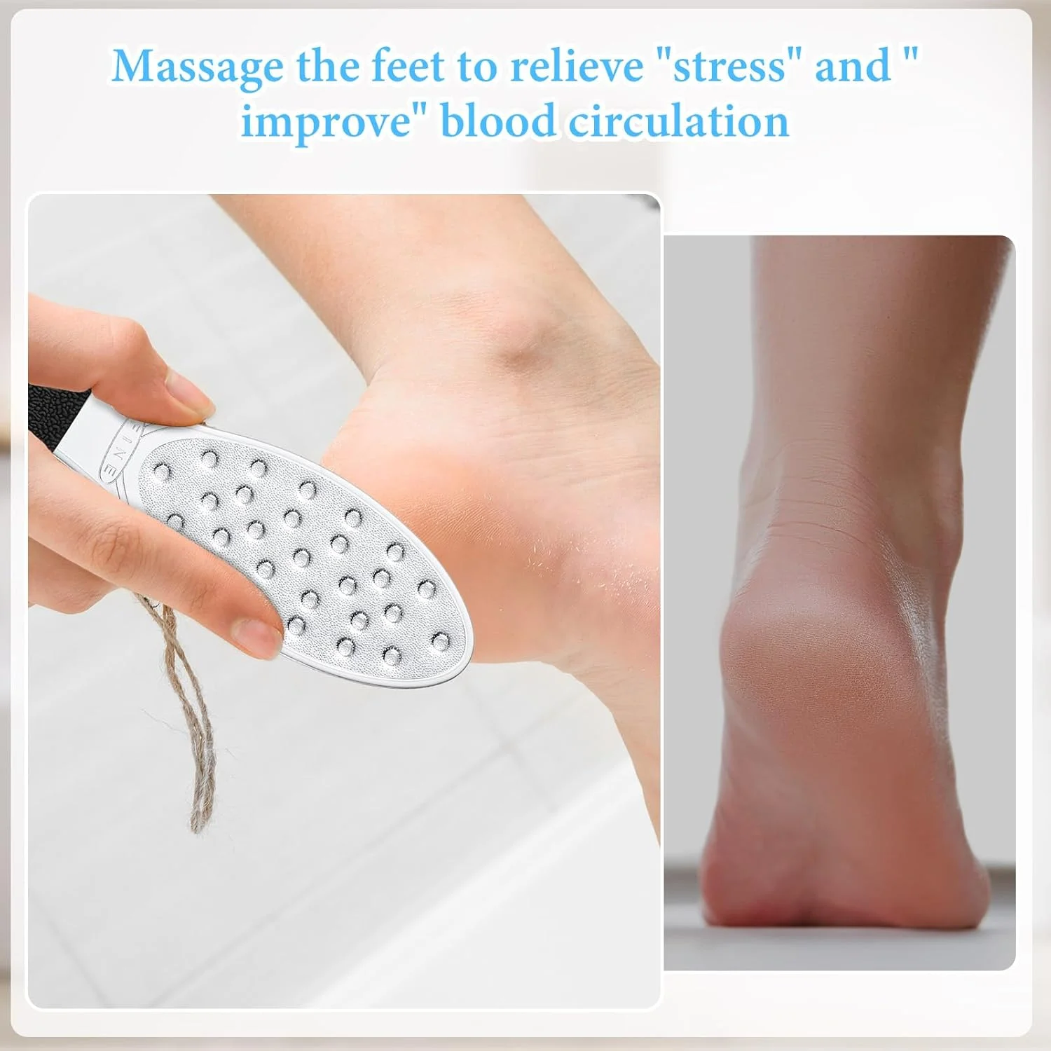 جوم 2 عدد سوهان پا استیل ضد زنگ، سوهان فلزی دو طرفه، از بین برنده پینه پا، برس حرفه ای سوهان پا برای پوست مرطوب یا خشک، تمیز کردن آسان ابزار پدیکور پاشنه پا (مشکی) جوم 2 عدد سوهان پا استیل ضد زنگ، سوهان فلزی دو طرفه، از بین برنده پینه پا، برس حرفه ای سوهان پا برای پوست مرطوب یا خشک، تمیز کردن آسان ابزار پدیکور پاشنه پا (مشکی)