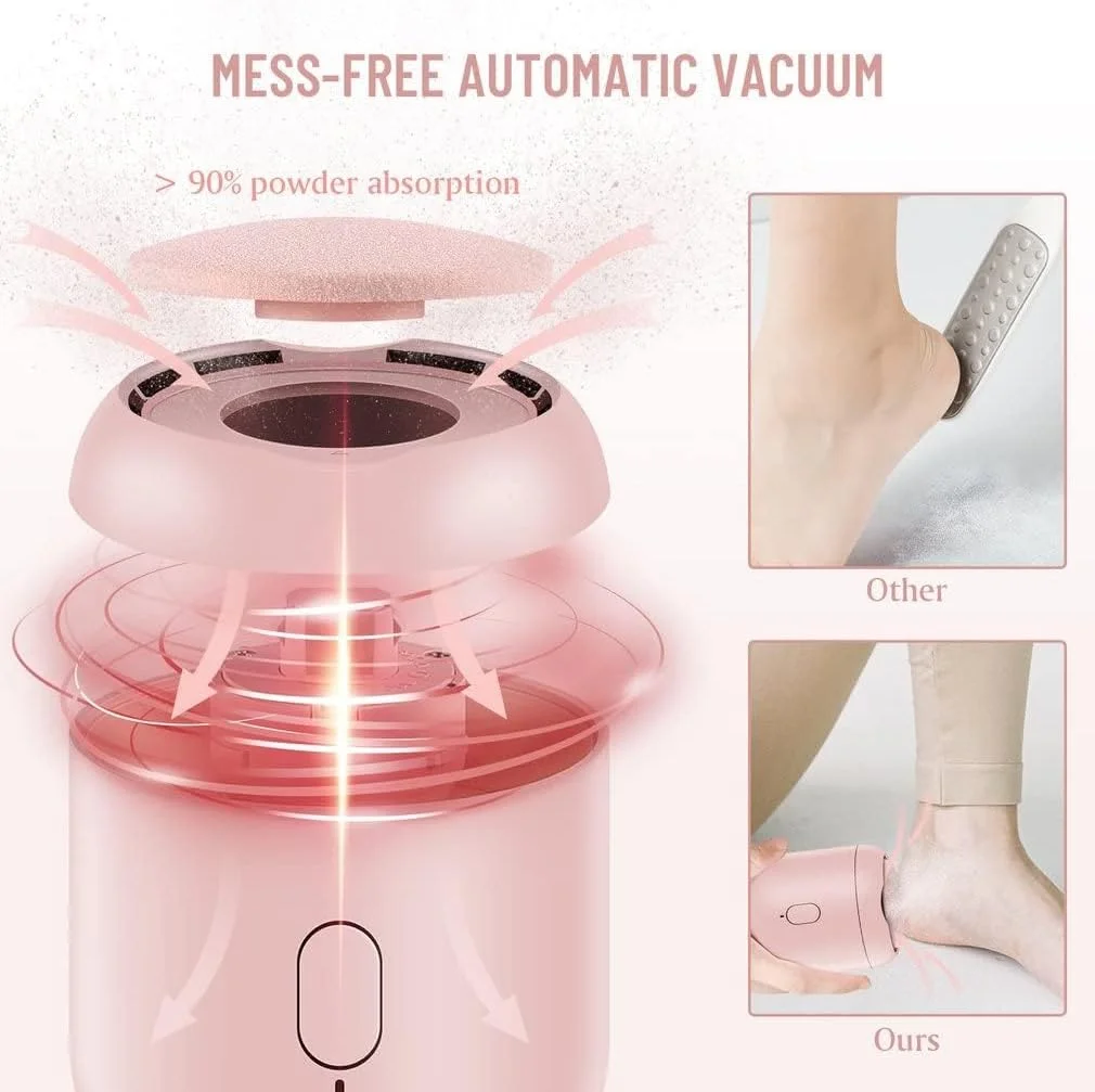 سوهان برقی پدیکور پا KASTWAVE، ابزار حرفه ای قابل حمل و شارژی برای پدیکور، ایده آل برای از بین بردن پوست مرده و لایه برداری قوی سوهان برقی پدیکور پا KASTWAVE، ابزار حرفه ای قابل حمل و شارژی برای پدیکور، ایده آل برای از بین بردن پوست مرده و لایه برداری قوی