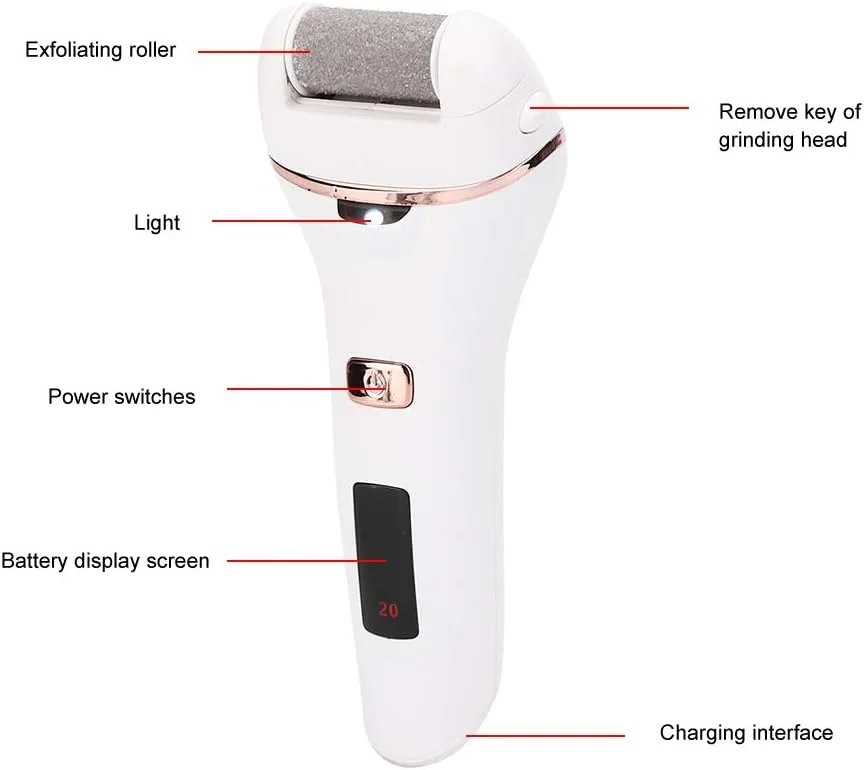 سوهان پینه JTLB ابزار پدیکور برقی Jinding، از بین برنده پینه پا، سوهان پا ضد آب با نمایشگر دیجیتال سوهان پینه JTLB ابزار پدیکور برقی Jinding، از بین برنده پینه پا، سوهان پا ضد آب با نمایشگر دیجیتال