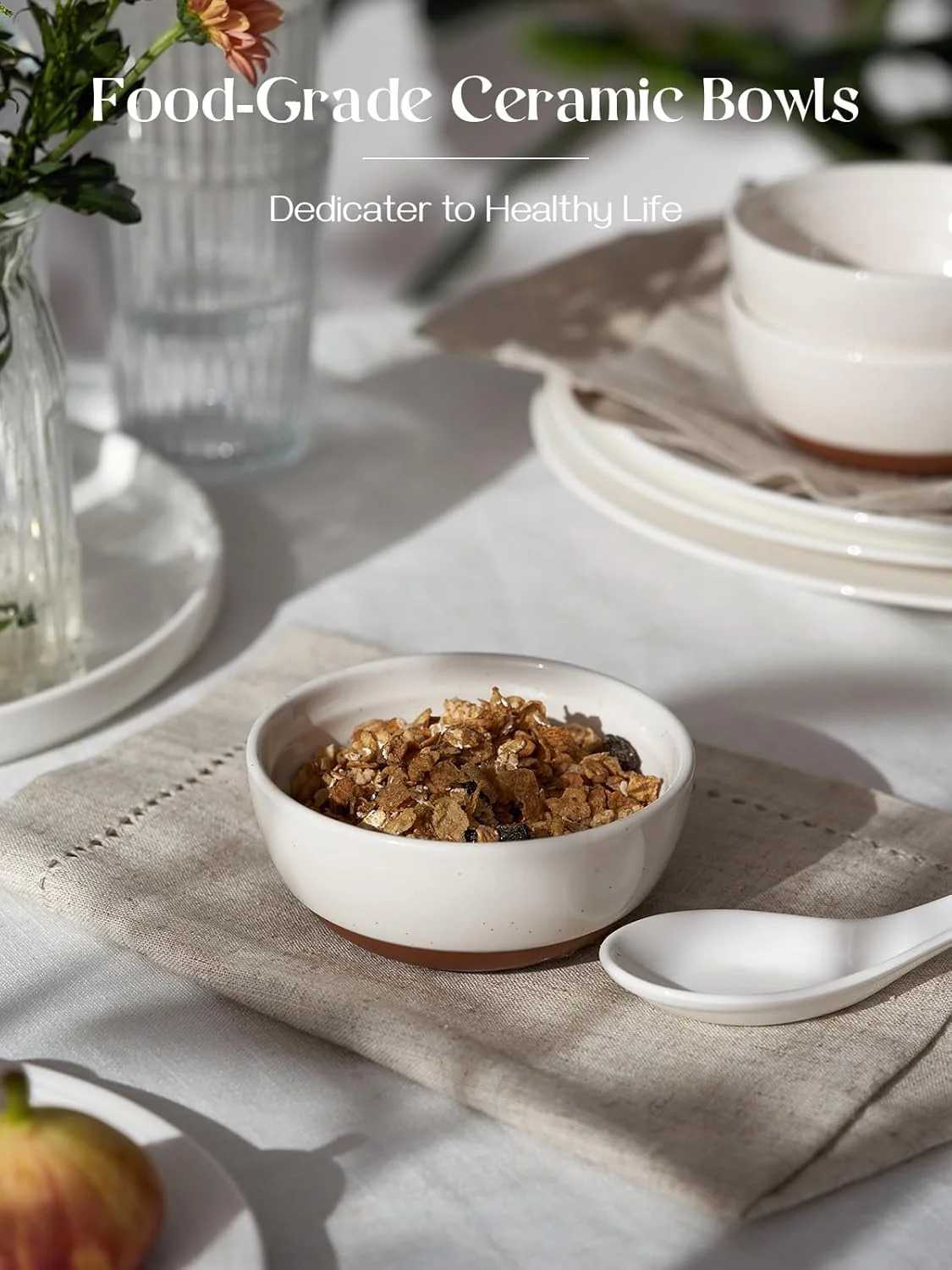 ست 6 تایی کاسه بستنی خوری DOWAN، 300 میلی لیتری، کاسه های کوچک سرامیکی دسر خوری 11 سانتی متری برای سس، کاسه چینی سفید برای بستنی، تنقلات، سس، مناسب برای سرو پورسیون های کوچک، قابل شستشو در ماشین ظرفشویی و استفاده در مایکروویو ست 6 تایی کاسه بستنی خوری DOWAN، 300 میلی لیتری، کاسه های کوچک سرامیکی دسر خوری 11 سانتی متری برای سس، کاسه چینی سفید برای بستنی، تنقلات، سس، مناسب برای سرو پورسیون های کوچک، قابل شستشو در ماشین ظرفشویی و استفاده در مایکروویو