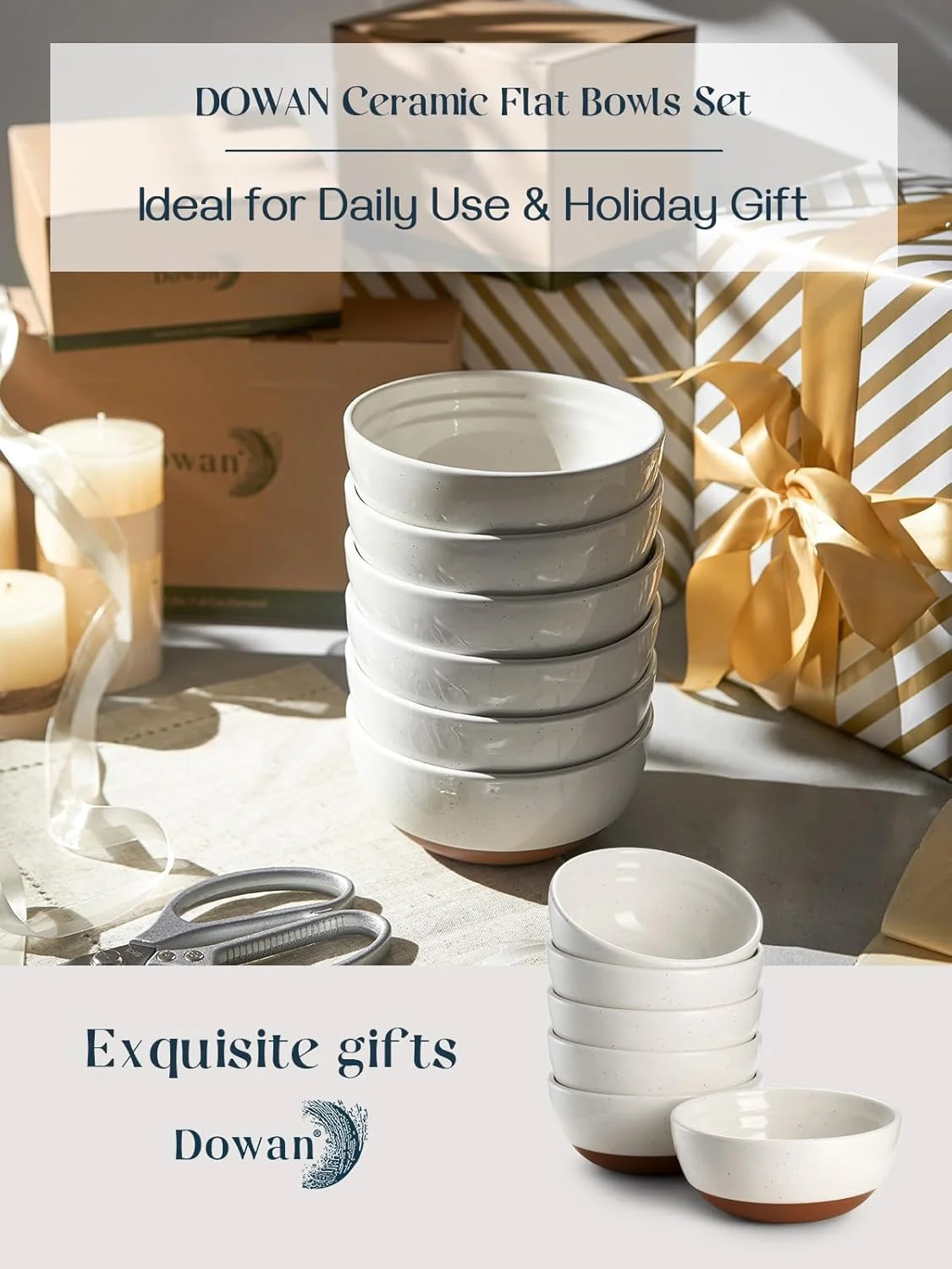 ست 6 تایی کاسه بستنی خوری DOWAN، 300 میلی لیتری، کاسه های کوچک سرامیکی دسر خوری 11 سانتی متری برای سس، کاسه چینی سفید برای بستنی، تنقلات، سس، مناسب برای سرو پورسیون های کوچک، قابل شستشو در ماشین ظرفشویی و استفاده در مایکروویو ست 6 تایی کاسه بستنی خوری DOWAN، 300 میلی لیتری، کاسه های کوچک سرامیکی دسر خوری 11 سانتی متری برای سس، کاسه چینی سفید برای بستنی، تنقلات، سس، مناسب برای سرو پورسیون های کوچک، قابل شستشو در ماشین ظرفشویی و استفاده در مایکروویو