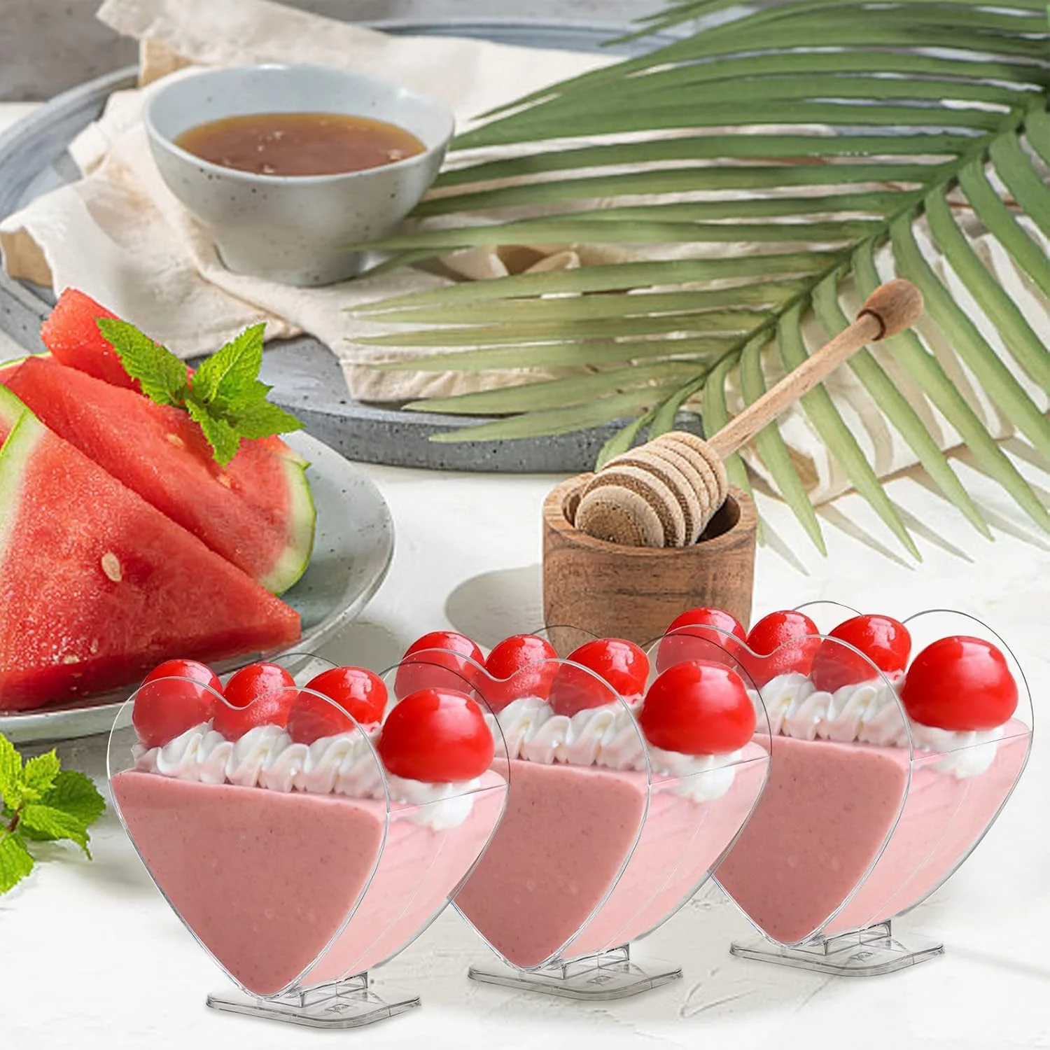 بسته 50 عددی ظرف دسر پلاستیکی کوچک 80 میلی لیتری NALACAL با قاشق، فنجان پیش غذای شفاف طرح قلب، کاسه سرو کوچک برای کیک، بستنی، تست، مهمانی، بوفه، عروسی بسته 50 عددی ظرف دسر پلاستیکی کوچک 80 میلی لیتری NALACAL با قاشق، فنجان پیش غذای شفاف طرح قلب، کاسه سرو کوچک برای کیک، بستنی، تست، مهمانی، بوفه، عروسی