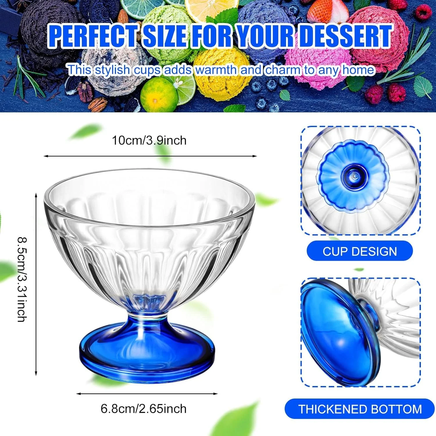 NALACAL کاسه بستنی آکریلیک 240 میلی لیتری، فنجان دسر شفاف، کاسه بستنی پایه دار برای سالاد، میان وعده، کوکتل، چاشنی، دسر ترایفل، مهمانی تعطیلات (بسته 12 عددی) NALACAL کاسه بستنی آکریلیک 240 میلی لیتری، فنجان دسر شفاف، کاسه بستنی پایه دار برای سالاد، میان وعده، کوکتل، چاشنی، دسر ترایفل، مهمانی تعطیلات (بسته 12 عددی)