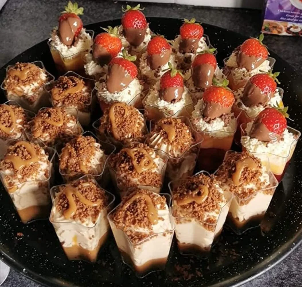 ظروف دسر مینیاتوری NALACAL، 50 عدد، ظروف دسر پلاستیکی 70 میلی لیتری به شکل پنج ضلعی، ظرف پیش غذا شفاف، کاسه سرو قابل استفاده مجدد برای دسر، پودینگ، موس، مهمانی ظروف دسر مینیاتوری NALACAL، 50 عدد، ظروف دسر پلاستیکی 70 میلی لیتری به شکل پنج ضلعی، ظرف پیش غذا شفاف، کاسه سرو قابل استفاده مجدد برای دسر، پودینگ، موس، مهمانی