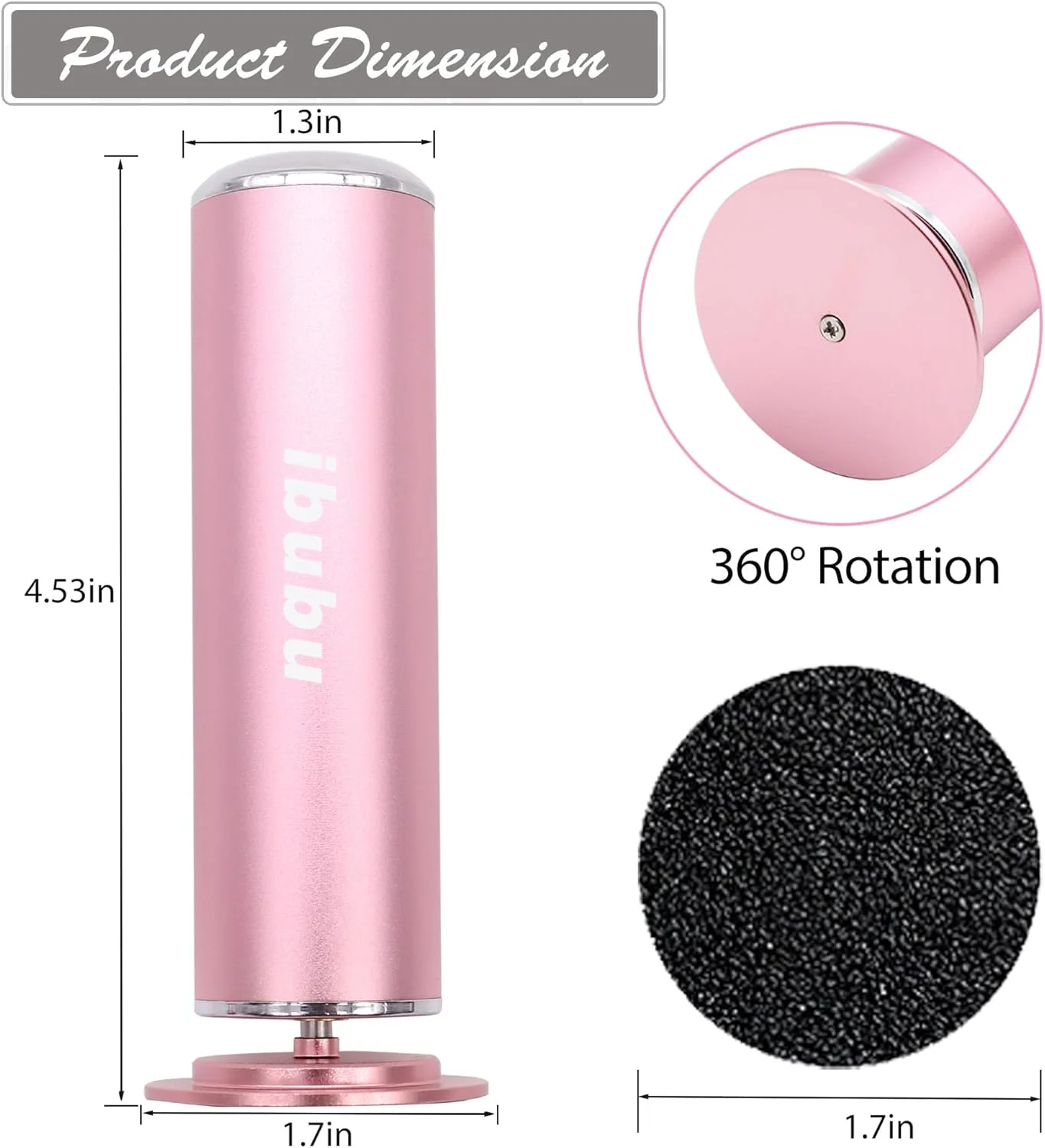 دستگاه سوهان برقی پینه پا ibubu، صورتی، حرفه ای، قدرتمند، سنگ سمباده پدیکور با 60 عدد دیسک سمباده ای تعویضی، اسکرابر پاشنه پا برای پوست های مرده، خشک، ترک خورده و پینه بسته، سرعت قابل تنظیم دستگاه سوهان برقی پینه پا ibubu، صورتی، حرفه ای، قدرتمند، سنگ سمباده پدیکور با 60 عدد دیسک سمباده ای تعویضی، اسکرابر پاشنه پا برای پوست های مرده، خشک، ترک خورده و پینه بسته، سرعت قابل تنظیم