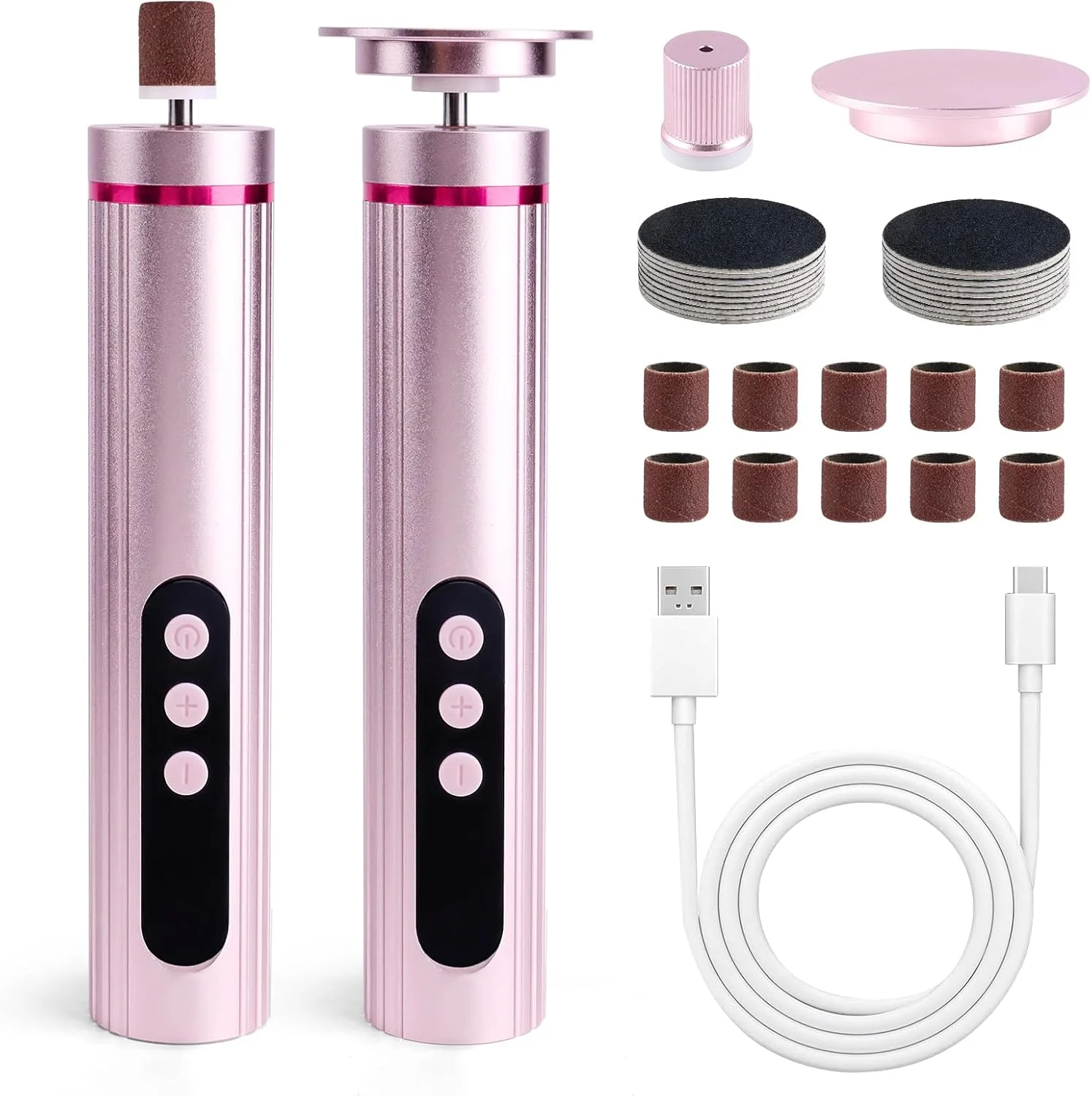 سوهان برقی پینه پا heemeei، سوهان برقی شارژی 2 در 1 برای پا با دیسک های سمباده ای و سرهای سنگ زنی، سوهان برقی قابل تنظیم 9 سرعته برای پا، ابزار پدیکور (صورتی) سوهان برقی پینه پا heemeei، سوهان برقی شارژی 2 در 1 برای پا با دیسک های سمباده ای و سرهای سنگ زنی، سوهان برقی قابل تنظیم 9 سرعته برای پا، ابزار پدیکور (صورتی)