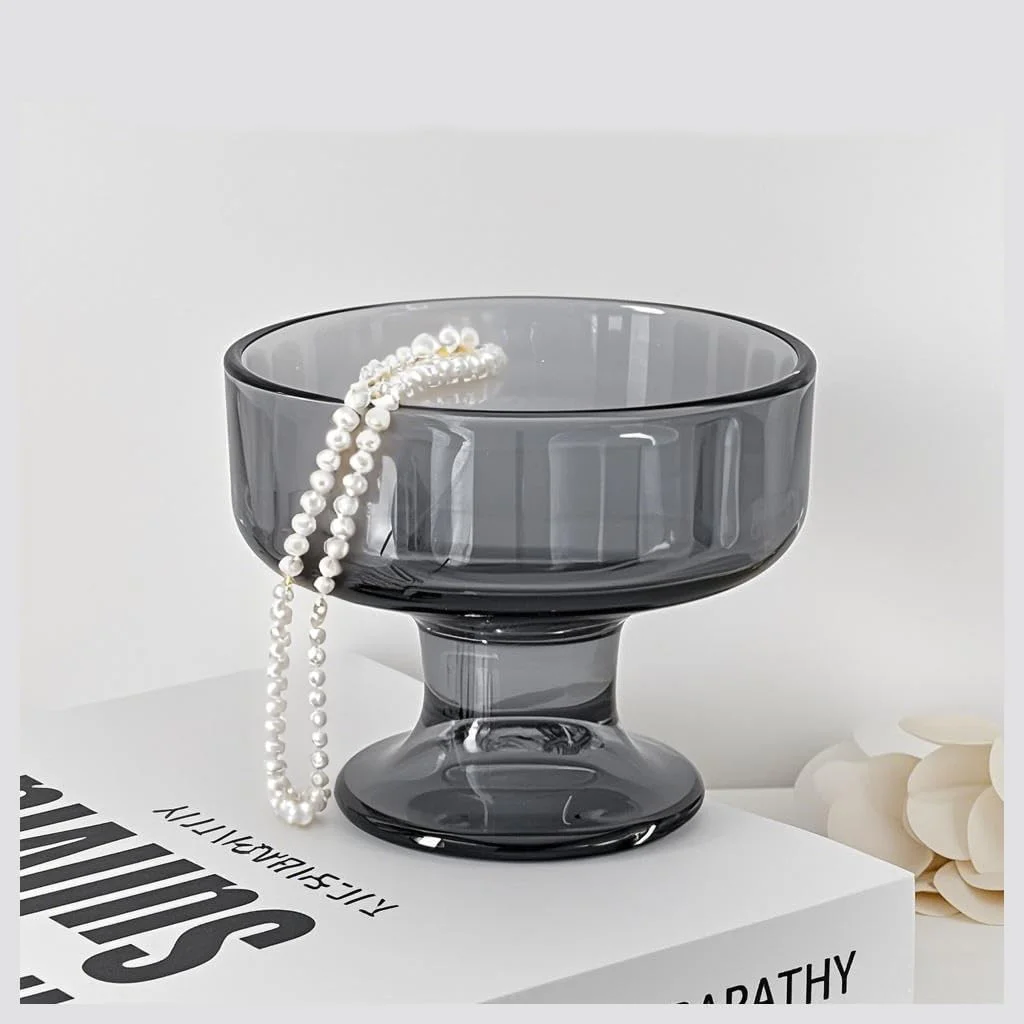 ست 6 عددی کاسه بستنی پایه دار شیشه ای کوچک MQMCPDS، کاسه و فنجان دسر چند منظوره مناسب برای مهمانی ها مانند دسر، میوه، آجیل، کوکتل، 186 میلی لیتر (خاکستری دودی) ست 6 عددی کاسه بستنی پایه دار شیشه ای کوچک MQMCPDS، کاسه و فنجان دسر چند منظوره مناسب برای مهمانی ها مانند دسر، میوه، آجیل، کوکتل، 186 میلی لیتر (خاکستری دودی)