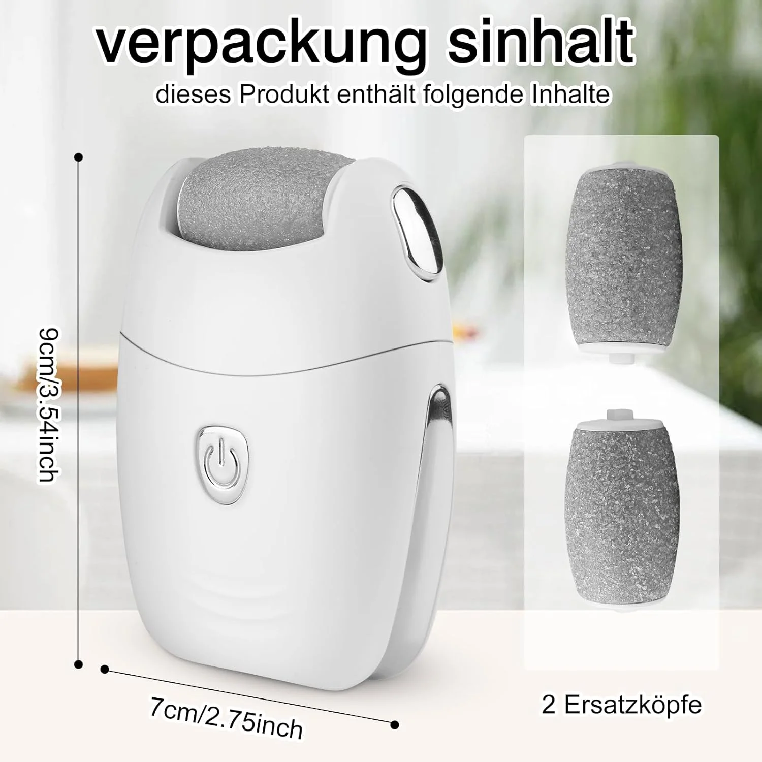 سوهان پدیکور برقی HOSPAOP، قوی - ست مراقبت از پا و دستگاه از بین برنده پینه قابل شارژ با 3 غلتک تعویضی، سوهان پدیکور برقی حرفه ای برای پا، از بین برنده پینه پا