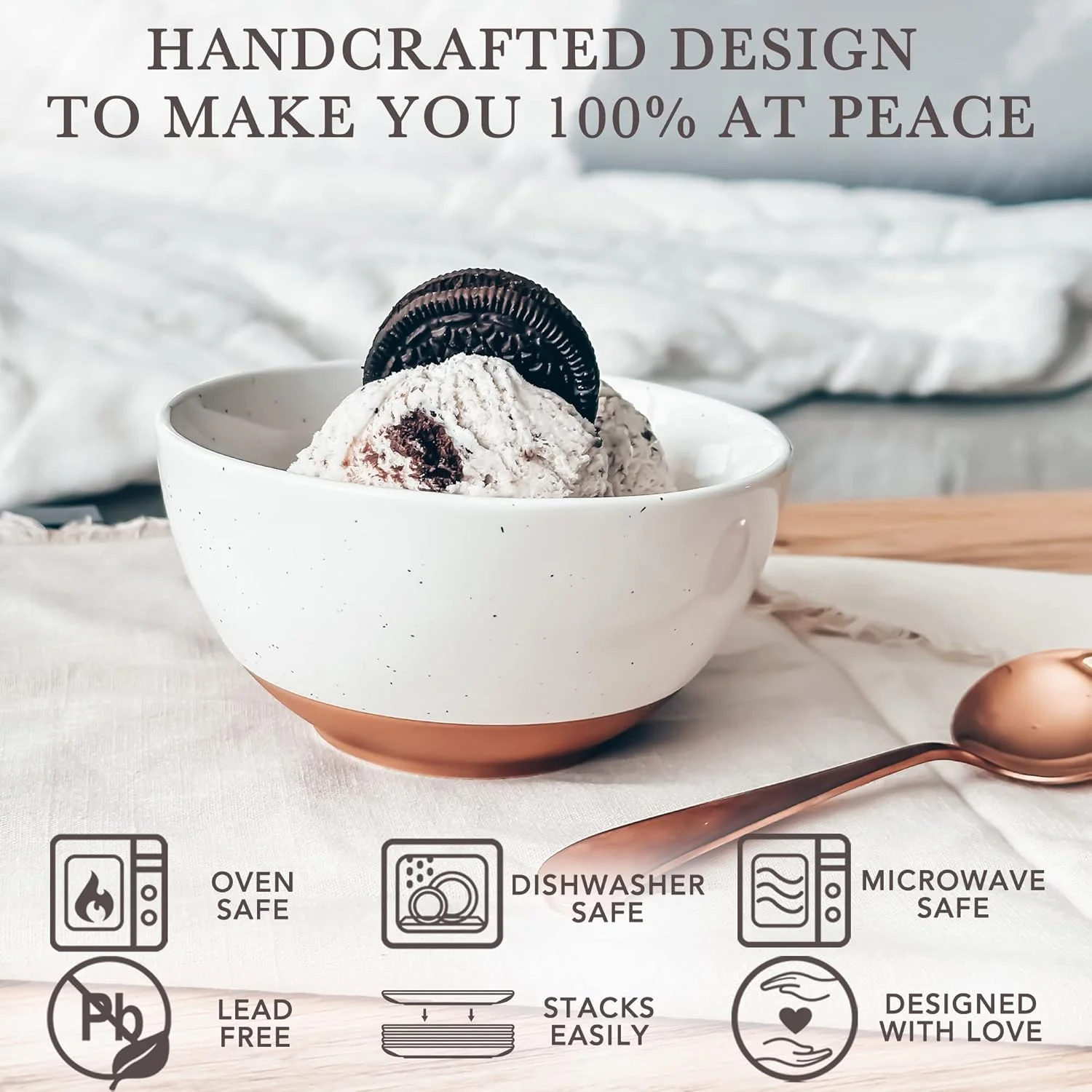 کاسه های دسر خوری کوچک سرامیکی مورا - 470 میلی لیتر، ست 6 عددی - قابل استفاده در مایکروویو، فر و ماشین ظرفشویی، برای برنج، بستنی، سوپ، تنقلات، غلات، فلفل، مخلفات و غیره - کاسه آشپزخانه قابل استفاده در مایکروویو، سفید وانیلی کاسه های دسر خوری کوچک سرامیکی مورا - 470 میلی لیتر، ست 6 عددی - قابل استفاده در مایکروویو، فر و ماشین ظرفشویی، برای برنج، بستنی، سوپ، تنقلات، غلات، فلفل، مخلفات و غیره - کاسه آشپزخانه قابل استفاده در مایکروویو، سفید وانیلی