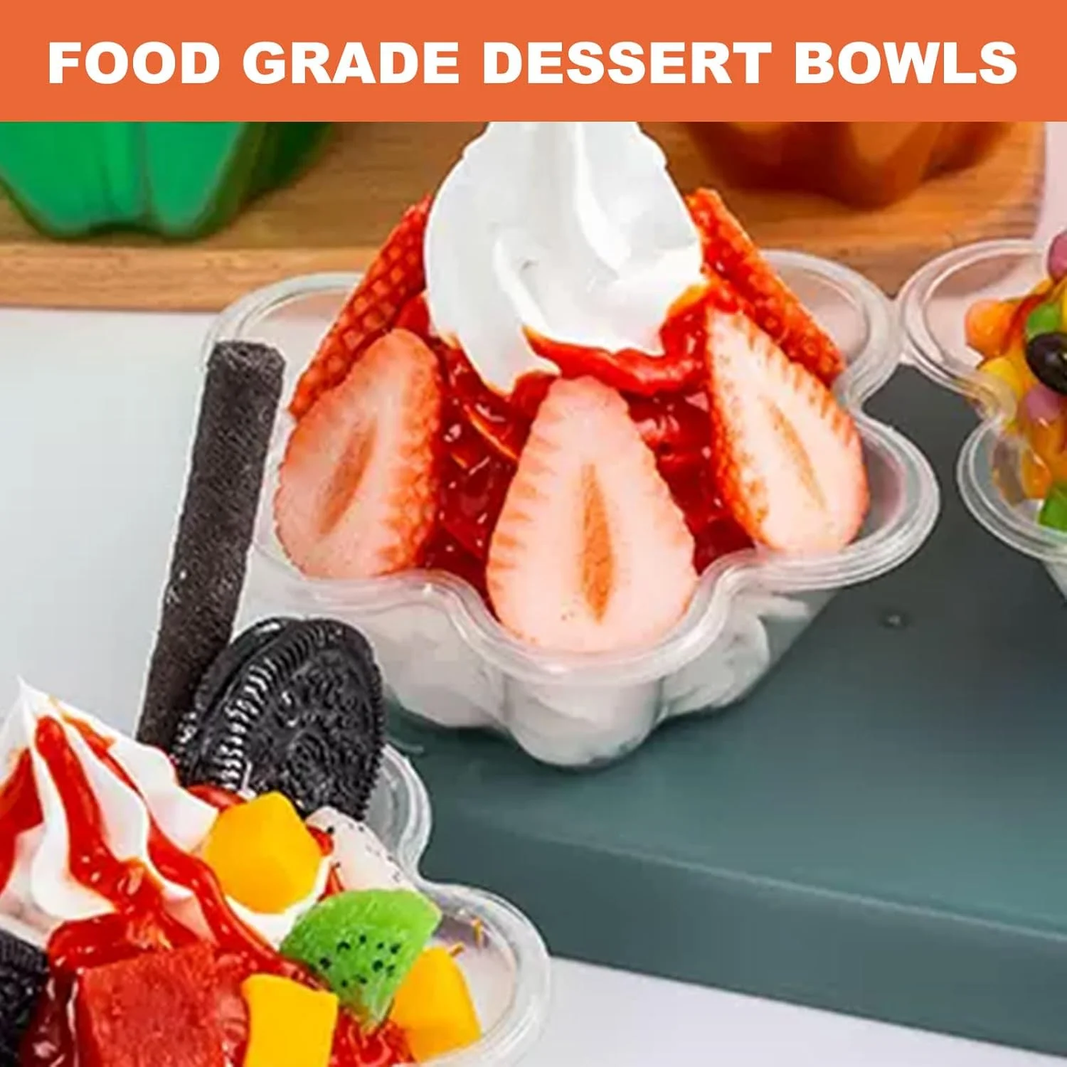 ظروف بستنی MUXHEL، 200 عدد کاسه بستنی همراه با قاشق، ظروف دسر یکبار مصرف شفاف 7 اونسی، کاسه های سرو پلاستیکی کوچک برای تنقلات، بستنی، پودینگ، ماست، میوه ظروف بستنی MUXHEL، 200 عدد کاسه بستنی همراه با قاشق، ظروف دسر یکبار مصرف شفاف 7 اونسی، کاسه های سرو پلاستیکی کوچک برای تنقلات، بستنی، پودینگ، ماست، میوه