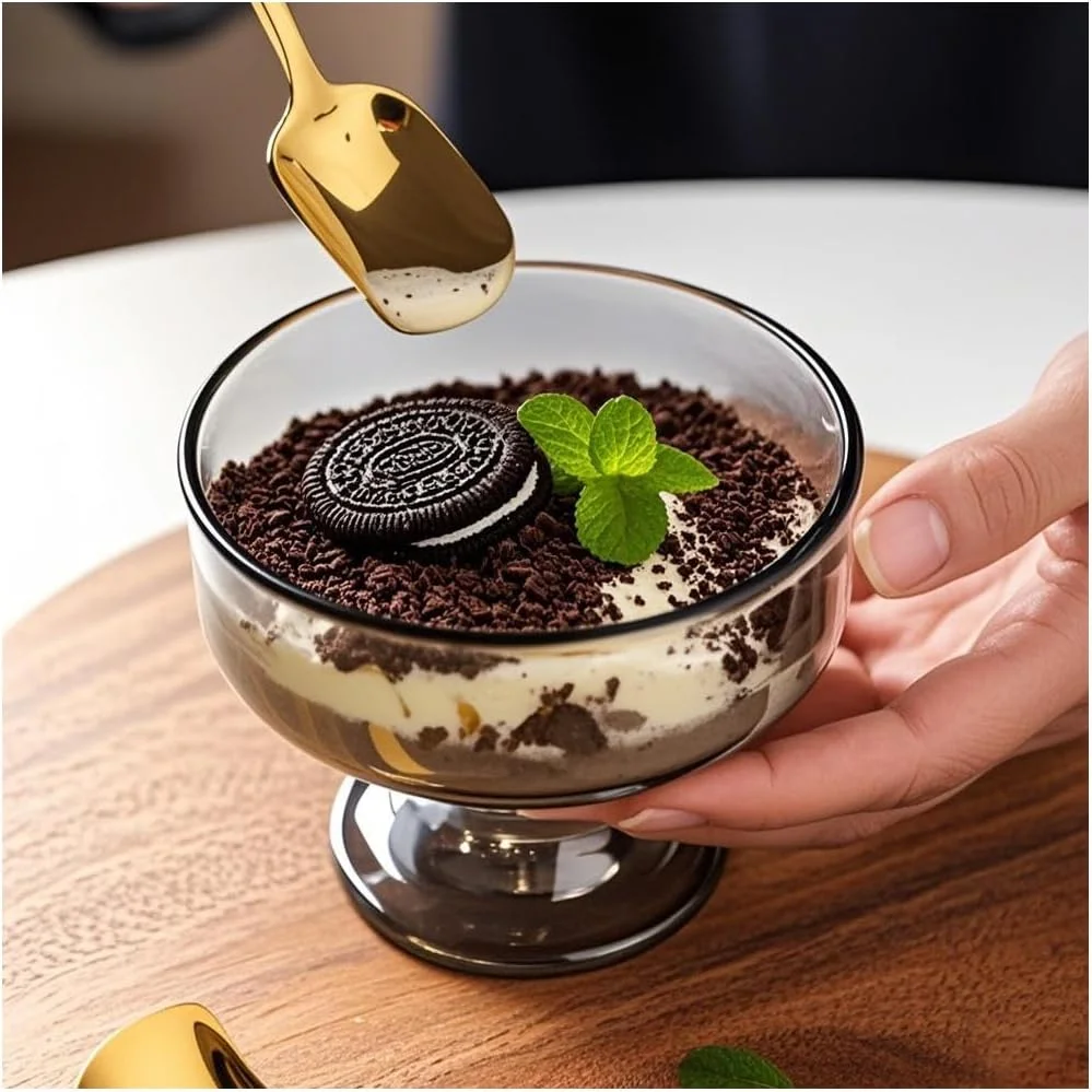 ست 6 عددی کاسه بستنی پایه دار شیشه ای کوچک MQMCPDS، کاسه و فنجان دسر چند منظوره مناسب برای مهمانی ها مانند دسر، میوه، آجیل، کوکتل، 186 میلی لیتر (خاکستری دودی) ست 6 عددی کاسه بستنی پایه دار شیشه ای کوچک MQMCPDS، کاسه و فنجان دسر چند منظوره مناسب برای مهمانی ها مانند دسر، میوه، آجیل، کوکتل، 186 میلی لیتر (خاکستری دودی)