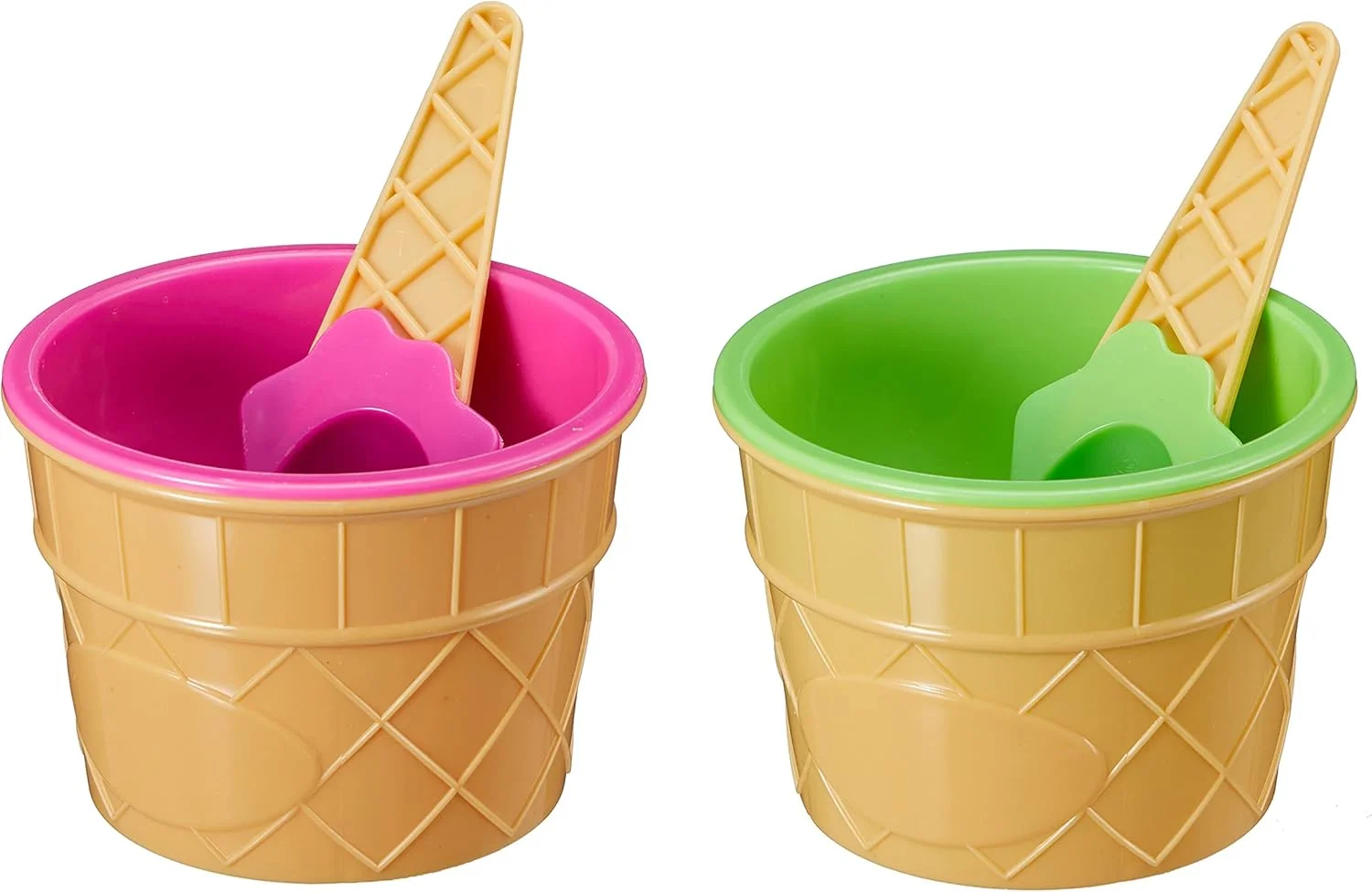 مجموعه 4 عددی کاسه دسر رنگارنگ MIK funshopping، کاسه بستنی خوری با قاشق برای دسر، میوه، بستنی، مهمانی کمپینگ خانوادگی کودکان - 2 کاسه و 2 قاشق (صورتی/سبز) مجموعه 4 عددی کاسه دسر رنگارنگ MIK funshopping، کاسه بستنی خوری با قاشق برای دسر، میوه، بستنی، مهمانی کمپینگ خانوادگی کودکان - 2 کاسه و 2 قاشق (صورتی/سبز)