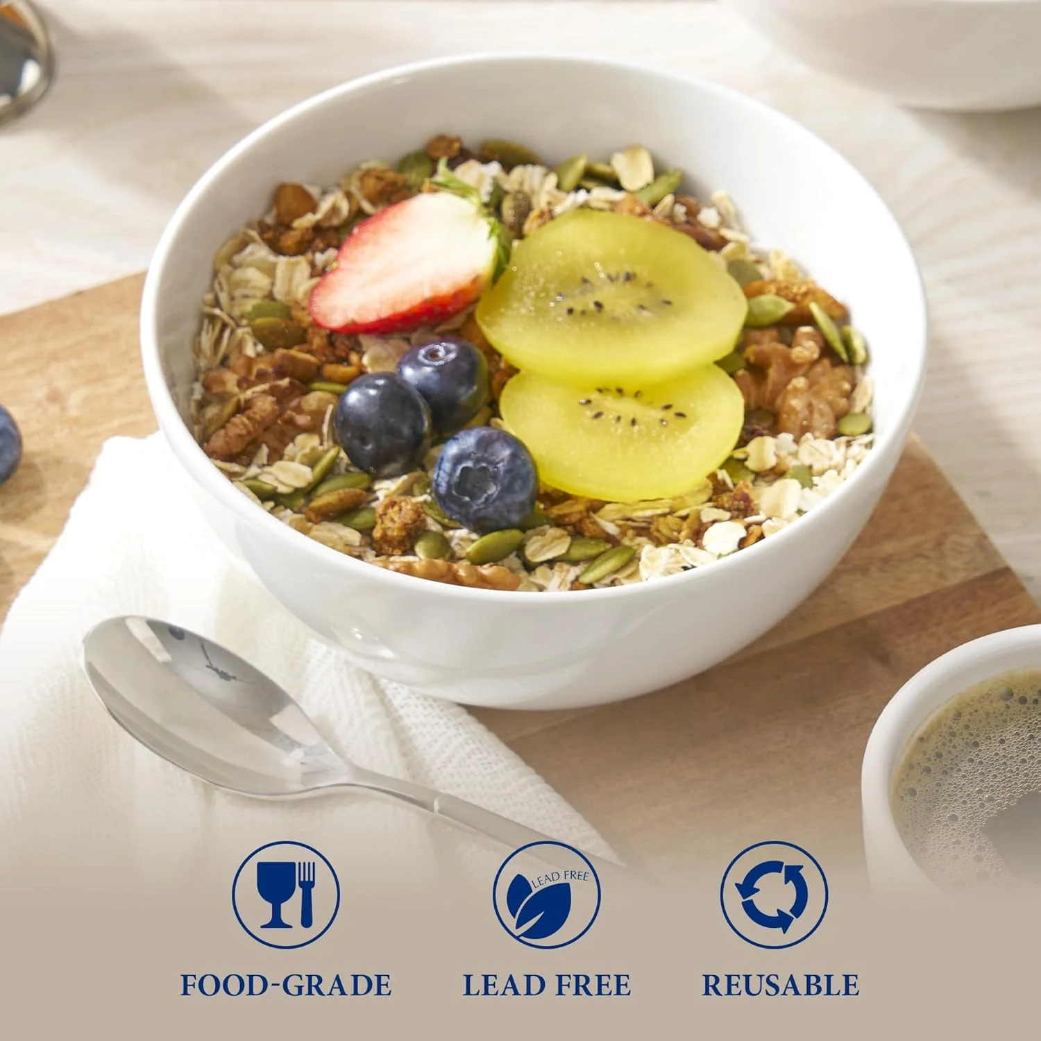 ست کاسه چینی مینک لانگ از سال 1970 (560 میلی لیتر - کاسه دسر - سفید - ست 2 عددی) ست کاسه چینی مینک لانگ از سال 1970 (560 میلی لیتر - کاسه دسر - سفید - ست 2 عددی)