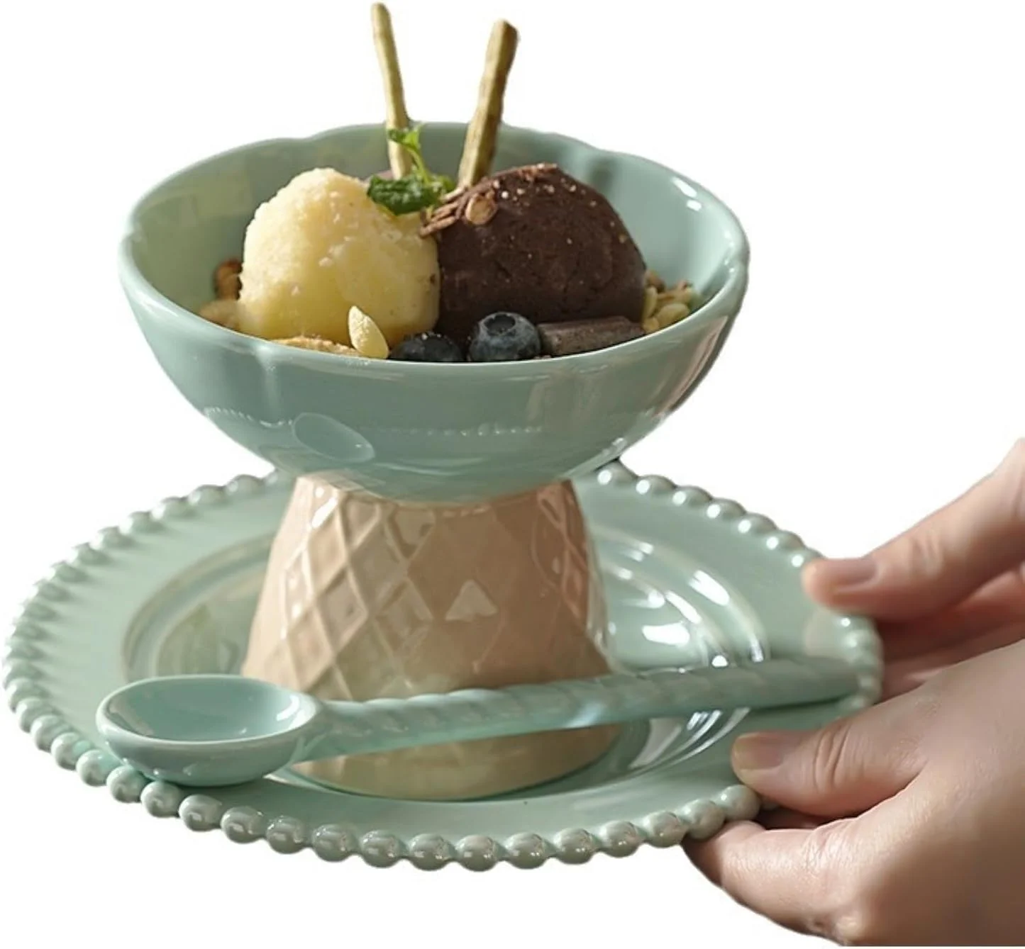 ست کاسه سرامیکی بستنی خوری لوکس و مینیمال مناسب سرو عصرانه دخترانه - کاسه دسر بستنی (بنفش) ست کاسه سرامیکی بستنی خوری لوکس و مینیمال مناسب سرو عصرانه دخترانه - کاسه دسر بستنی (بنفش)