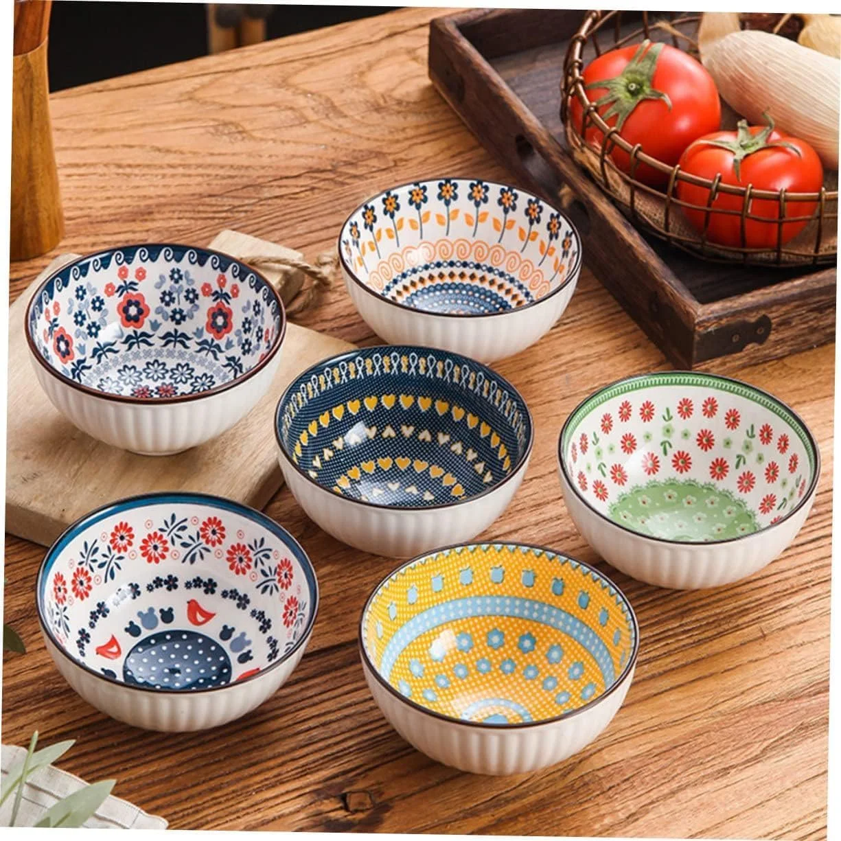 ملاله کاسه های کوچک سرامیکی - کاسه دسر چینی 300 میلی لیتری، ست کاسه های زیبا برای برنج | سوپ | تنقلات | بستنی | مخلفات - ست کاسه های رنگارنگ آشپزخانه 12 سانتی متر (طرح گل های کوچک) ملاله کاسه های کوچک سرامیکی - کاسه دسر چینی 300 میلی لیتری، ست کاسه های زیبا برای برنج | سوپ | تنقلات | بستنی | مخلفات - ست کاسه های رنگارنگ آشپزخانه 12 سانتی متر (طرح گل های کوچک)