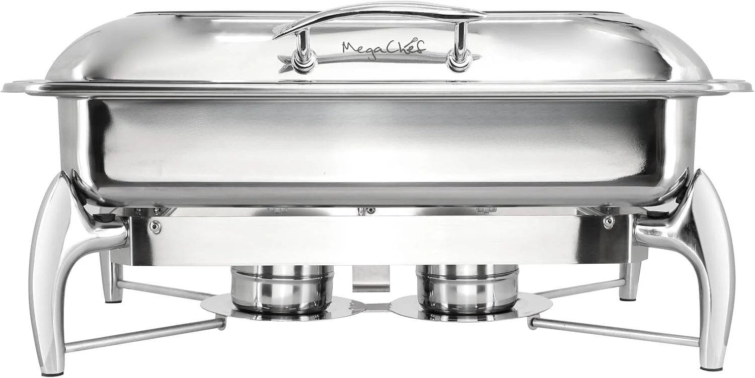 ظرف گرم نگهدارنده غذا مگاشف استیل حرفه ای 9.5 کوارت به همراه سینی و درب لولایی و پنجره دید مناسب پذیرایی، کترینگ و مهمانی های بزرگ (6.3 کوارت مربع با پنجره) ظرف گرم نگهدارنده غذا مگاشف استیل حرفه ای 9.5 کوارت به همراه سینی و درب لولایی و پنجره دید مناسب پذیرایی، کترینگ و مهمانی های بزرگ (6.3 کوارت مربع با پنجره)