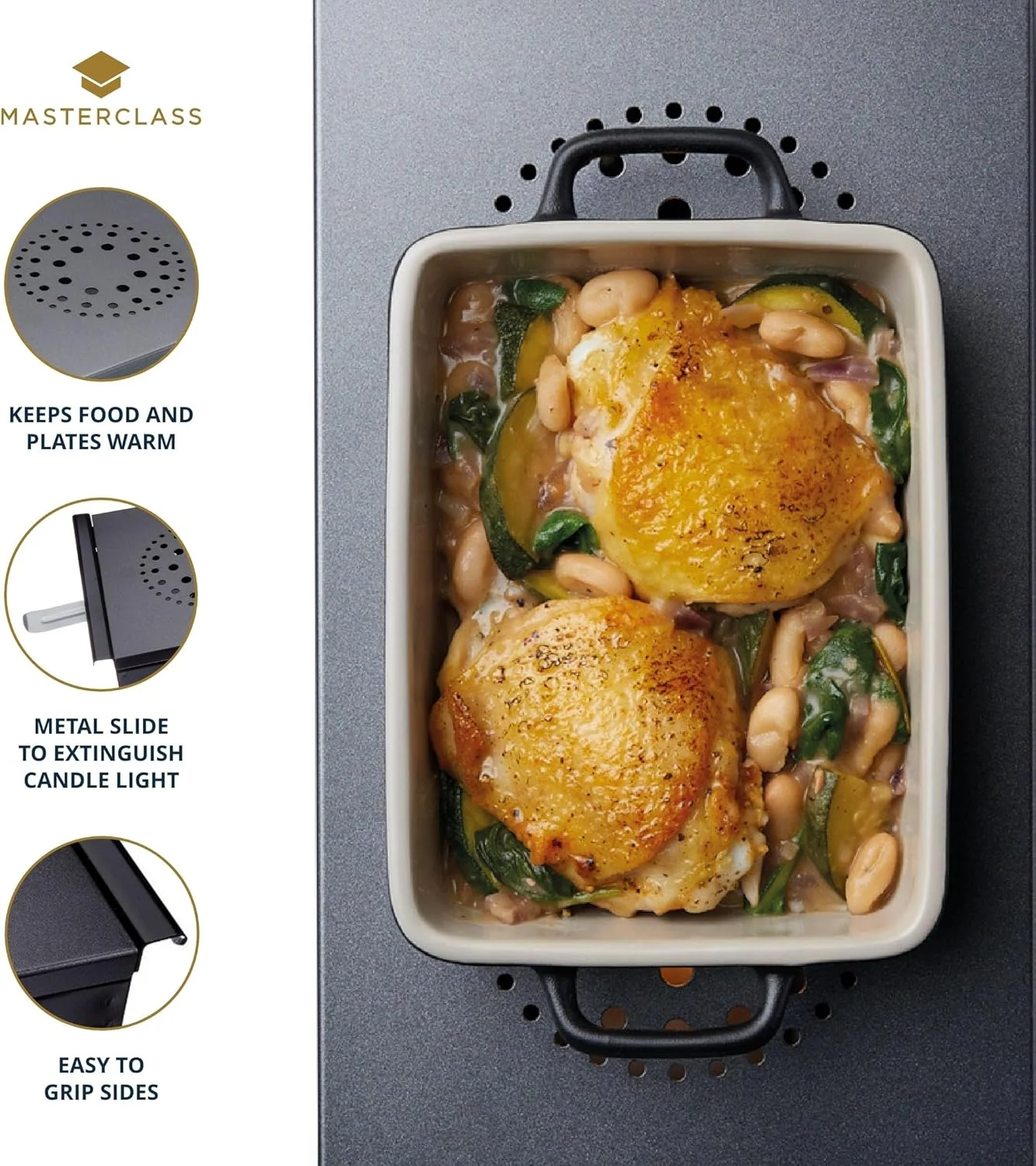 گرم نگهدارنده غذای دو شعله مستر کلاس پروفشنال، بسته بندی شده در جعبه گرم نگهدارنده غذای دو شعله مستر کلاس پروفشنال، بسته بندی شده در جعبه