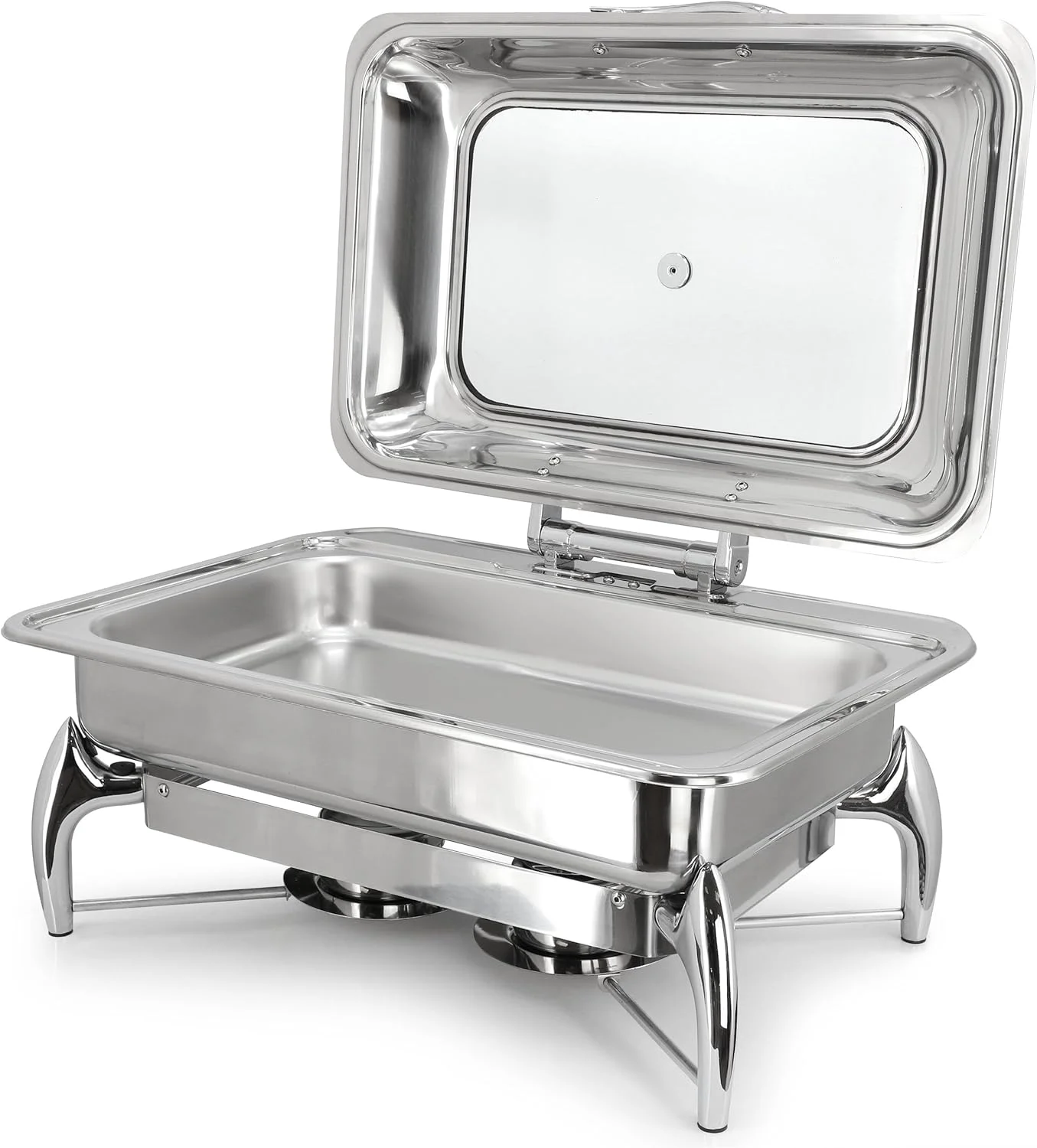 ظرف گرم نگهدارنده غذا مگاشف استیل حرفه ای 9.5 کوارت به همراه سینی و درب لولایی و پنجره دید مناسب پذیرایی، کترینگ و مهمانی های بزرگ (6.3 کوارت مربع با پنجره) ظرف گرم نگهدارنده غذا مگاشف استیل حرفه ای 9.5 کوارت به همراه سینی و درب لولایی و پنجره دید مناسب پذیرایی، کترینگ و مهمانی های بزرگ (6.3 کوارت مربع با پنجره)