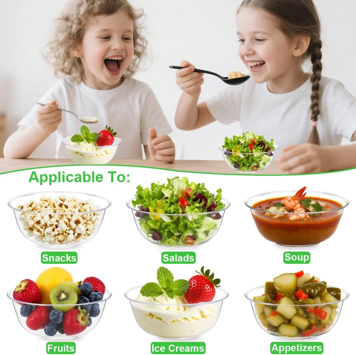 بسته 100 عددی کاسه پلاستیکی سخت MOACOCK، کاسه بستنی 240 میلی لیتری، کاسه دسر پلاستیکی یکبار مصرف شفاف عمده برای پذیرایی، رویدادهای ویژه، لوازم مهمانی، BW-8OZ-100NW بسته 100 عددی کاسه پلاستیکی سخت MOACOCK، کاسه بستنی 240 میلی لیتری، کاسه دسر پلاستیکی یکبار مصرف شفاف عمده برای پذیرایی، رویدادهای ویژه، لوازم مهمانی، BW-8OZ-100NW