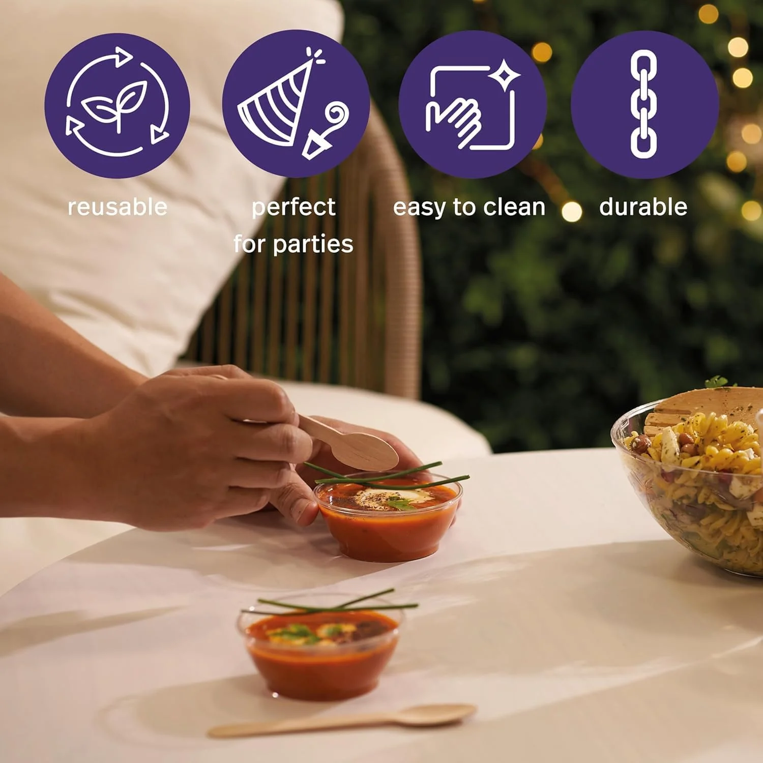 ظروف دسر شفاف ماتانا 40 عددی، کاسه های پلاستیکی کوچک برای تولد کودکان، پیک نیک، عروسی ها و مهمانی ها، 180 میلی لیتر - بادوام و قابل استفاده مجدد ظروف دسر شفاف ماتانا 40 عددی، کاسه های پلاستیکی کوچک برای تولد کودکان، پیک نیک، عروسی ها و مهمانی ها، 180 میلی لیتر - بادوام و قابل استفاده مجدد