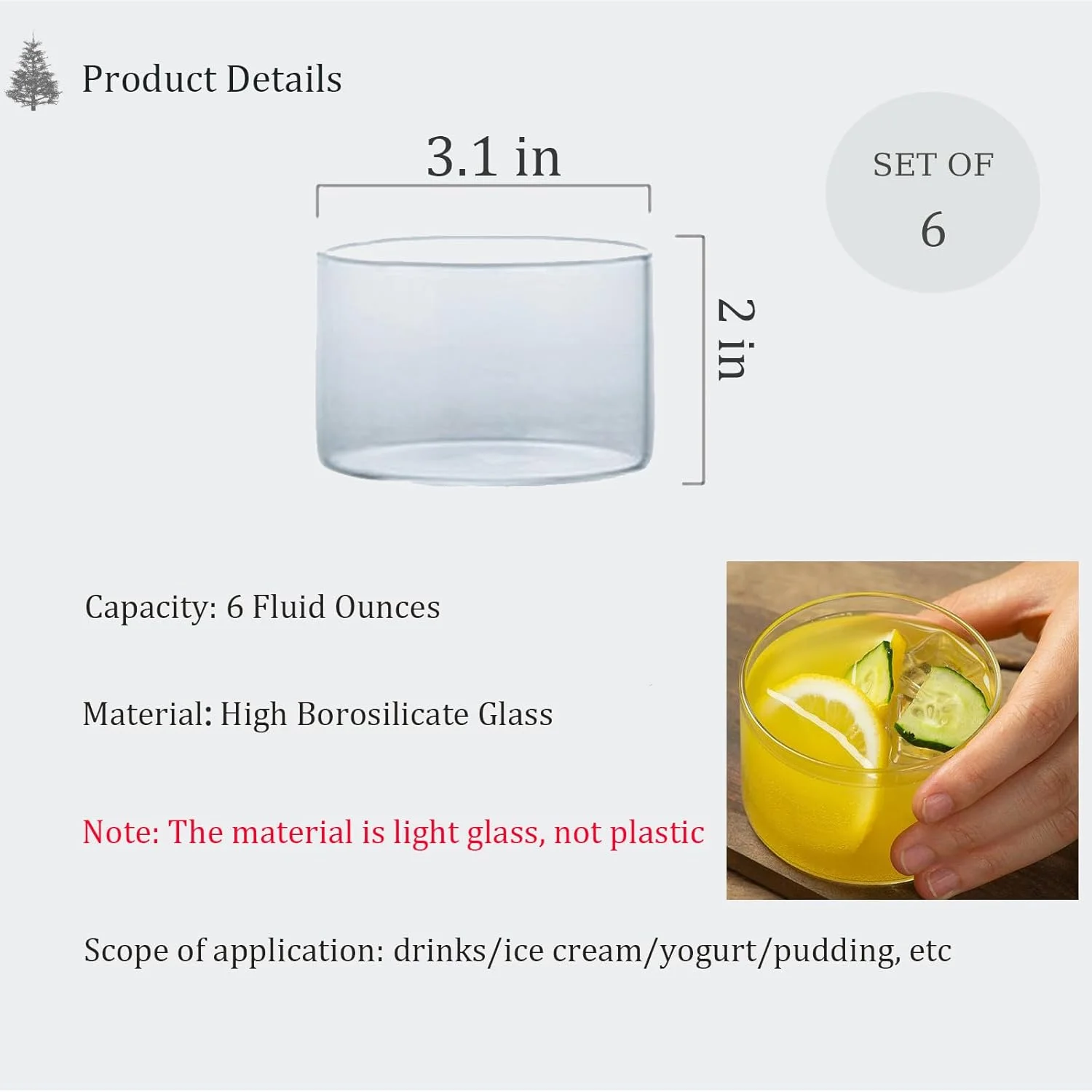 اوپکساسکال کاسه شیشهای کوچک 6 اونسی - فنجان دسر شفاف و مناسب سرو دیپ و سس - قابل استفاده در مایکروویو و ماشین ظرفشویی - ست 6 عددی اوپکساسکال کاسه شیشهای کوچک 6 اونسی - فنجان دسر شفاف و مناسب سرو دیپ و سس - قابل استفاده در مایکروویو و ماشین ظرفشویی - ست 6 عددی