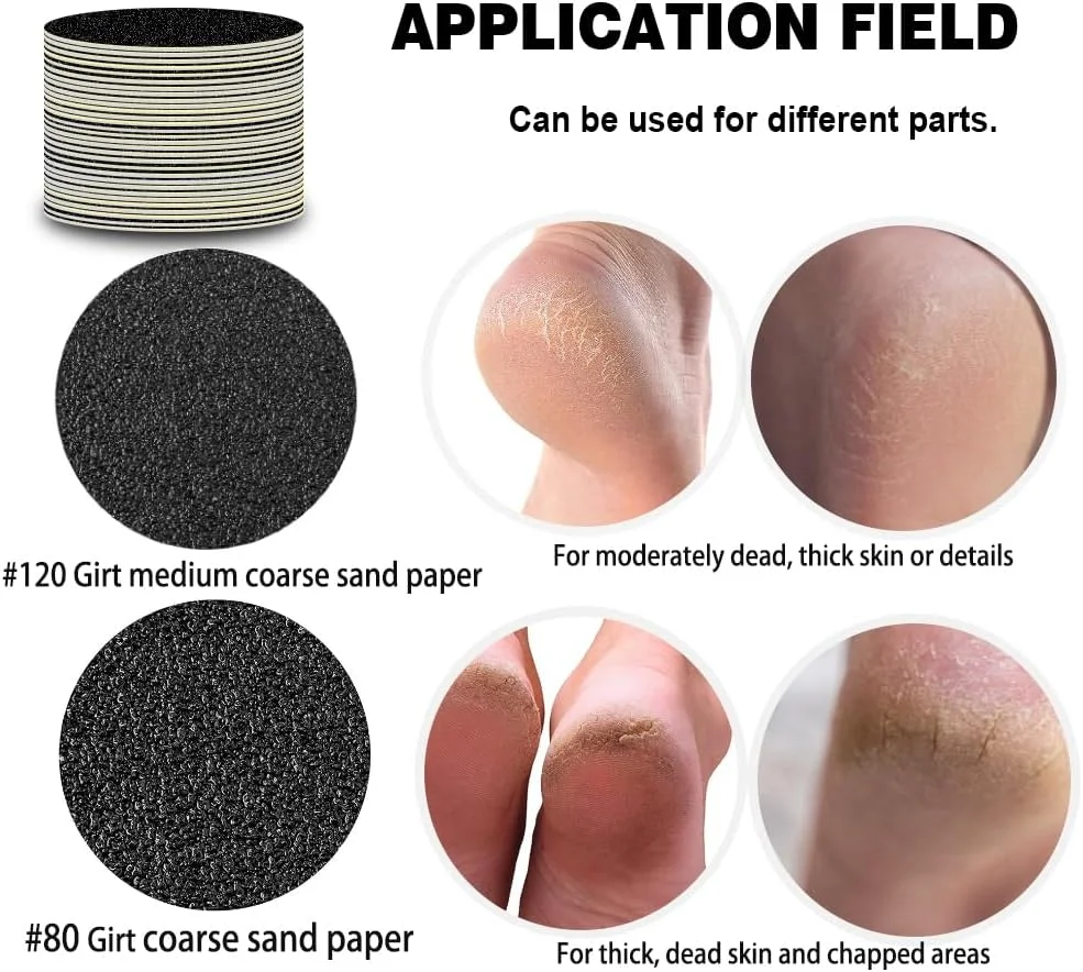 دیسک های سمباده ای جایگزین LIERKISS بسته 120 عددی برای از بین بردن پینه های الکتریکی، دیسک های سمباده ای جایگزین حرفه ای برای سوهان برقی پا، از بین برنده پوست مرده و ترک خورده دیسک های سمباده ای جایگزین LIERKISS بسته 120 عددی برای از بین بردن پینه های الکتریکی، دیسک های سمباده ای جایگزین حرفه ای برای سوهان برقی پا، از بین برنده پوست مرده و ترک خورده