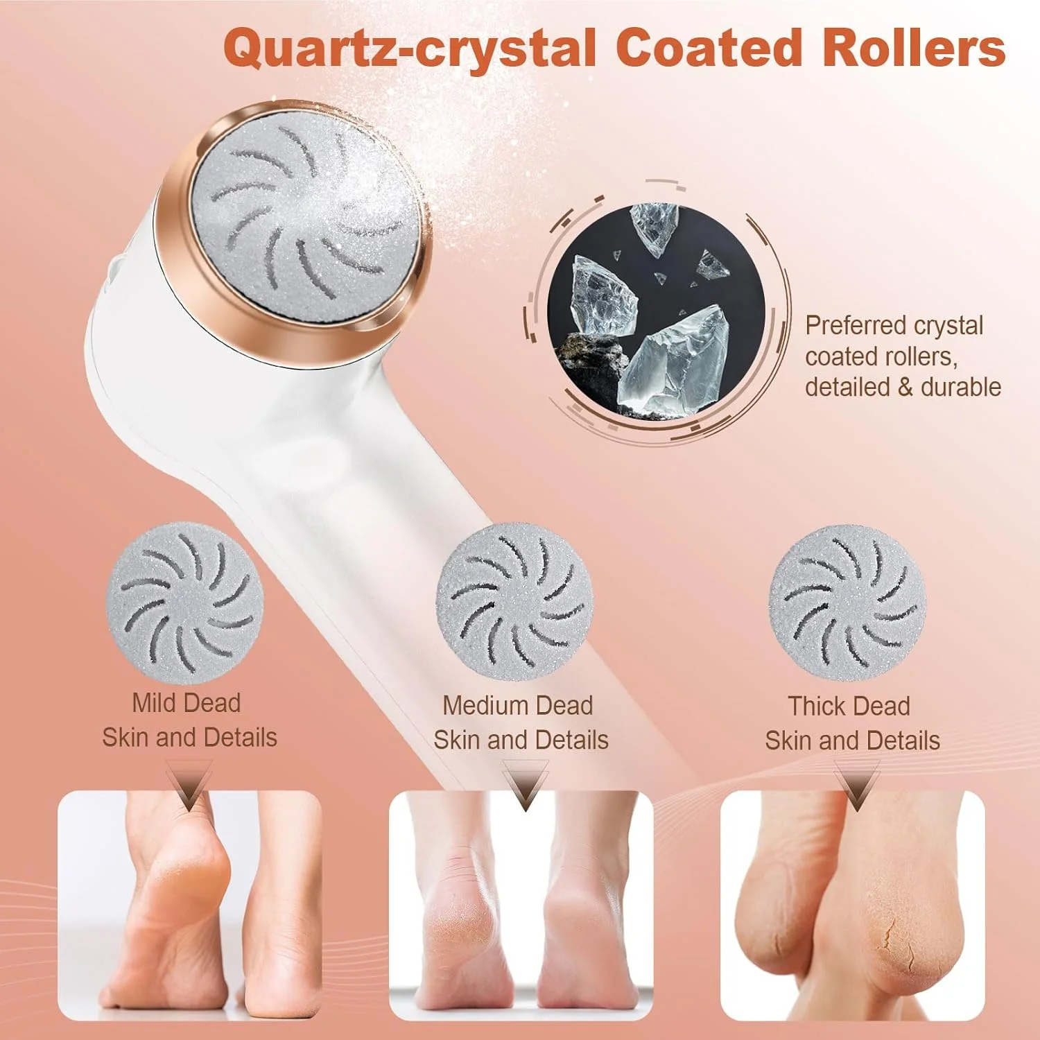 دستگاه الکتریکی از بین برنده پینه پا LAVAED، سوهان برقی پا برای پوست مرده، اسکرابر برقی پا، کیت پدیکور حرفه ای برای پاشنه های ترک خورده و پوست مرده دستگاه الکتریکی از بین برنده پینه پا LAVAED، سوهان برقی پا برای پوست مرده، اسکرابر برقی پا، کیت پدیکور حرفه ای برای پاشنه های ترک خورده و پوست مرده