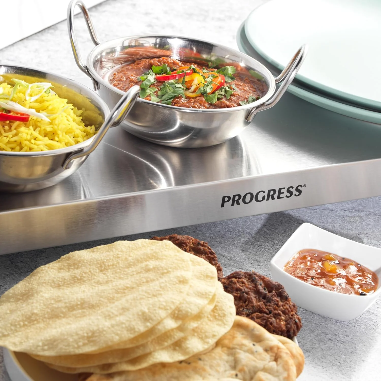 صفحه گرم نگهدارنده بی سیم Progress EK2610P، سینی بزرگ گرم کننده غذا، گرم کننده بشقاب، سینی سرو بوفه قابل حمل، 1200 وات، ضد لغزش، زمان شارژ 15 دقیقه، غذا را تا 60 دقیقه گرم نگه می دارد، مناسب برای کمپینگ/کاروان صفحه گرم نگهدارنده بی سیم Progress EK2610P، سینی بزرگ گرم کننده غذا، گرم کننده بشقاب، سینی سرو بوفه قابل حمل، 1200 وات، ضد لغزش، زمان شارژ 15 دقیقه، غذا را تا 60 دقیقه گرم نگه می دارد، مناسب برای کمپینگ/کاروان