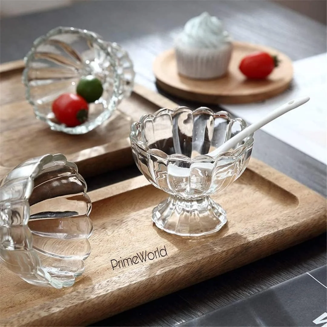فنجان دسر سلطنتی اروپایی PrimeWorld برای بستنی، ساندا، شیرینی، تنقلات، میوه، پودینگ، آجیل یا دیپ، ست کاسه سرو 6 عددی بدون سرب و بدون BPA و غیره، 150 میلی لیتر، شیشه ای فنجان دسر سلطنتی اروپایی PrimeWorld برای بستنی، ساندا، شیرینی، تنقلات، میوه، پودینگ، آجیل یا دیپ، ست کاسه سرو 6 عددی بدون سرب و بدون BPA و غیره، 150 میلی لیتر، شیشه ای