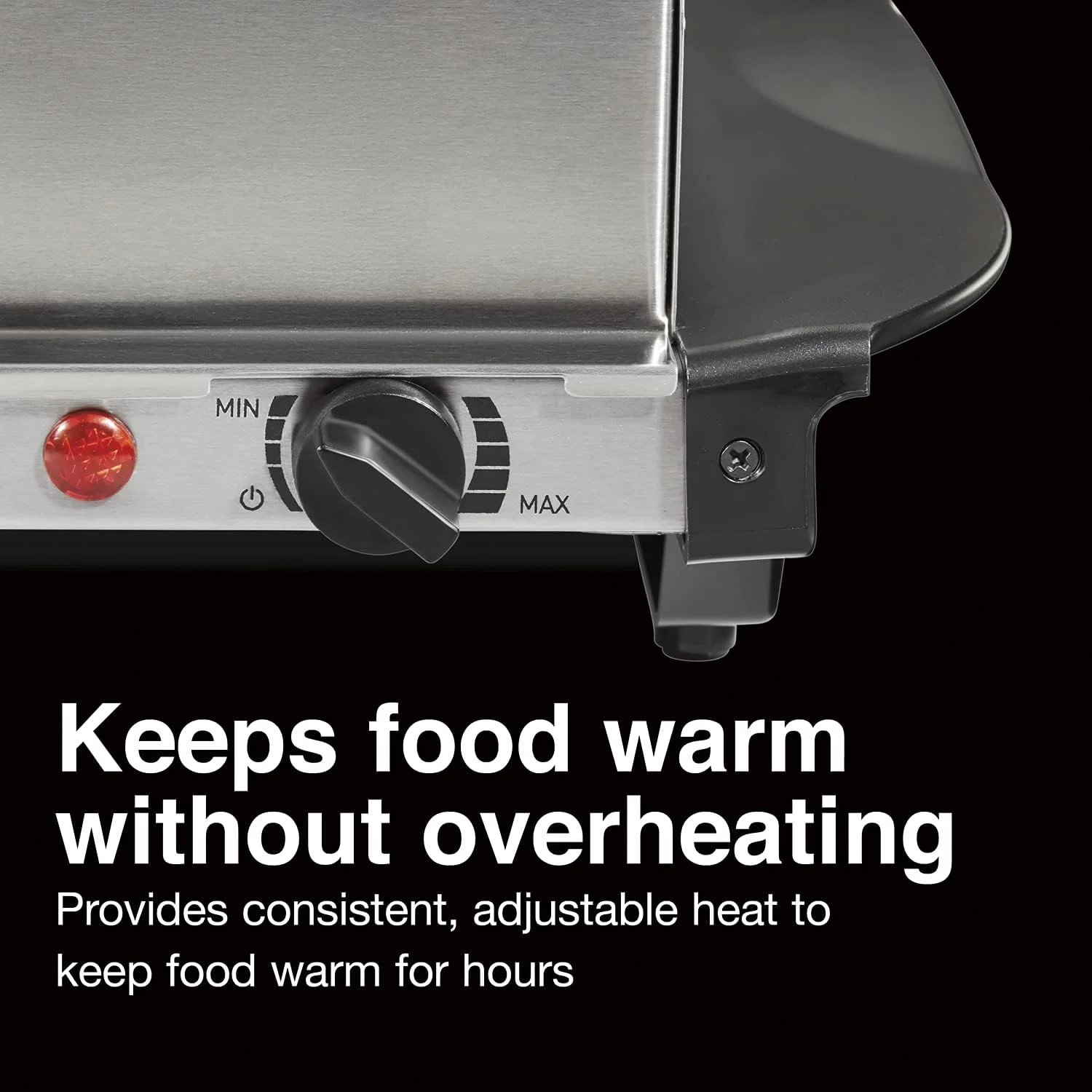 گرم نگهدارنده غذا و بوفه سرور پراکتور سیلکس، حرارت قابل تنظیم، مناسب مهمانی ها، تعطیلات و پذیرایی، شامل دو ظرف گرم کننده 2.5 کوارت، استیل ضد زنگ گرم نگهدارنده غذا و بوفه سرور پراکتور سیلکس، حرارت قابل تنظیم، مناسب مهمانی ها، تعطیلات و پذیرایی، شامل دو ظرف گرم کننده 2.5 کوارت، استیل ضد زنگ