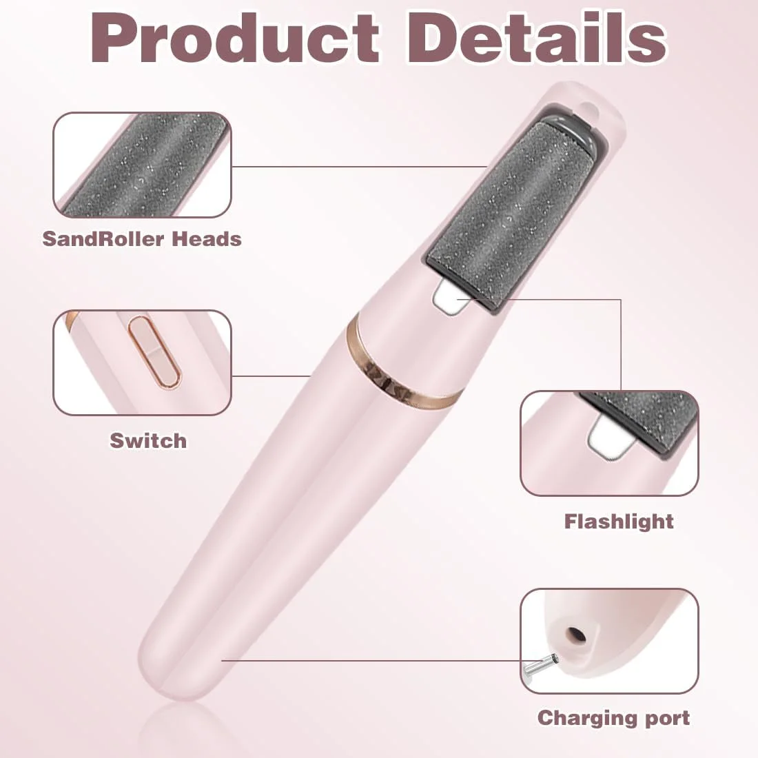 سوهان برقی پینه پا LOMUG، ست پدیکور، مراقبت برقی پا، سوهان برقی پا، ابزار پدیکور برای پوست های مرده، سفت و ترک خورده سوهان برقی پینه پا LOMUG، ست پدیکور، مراقبت برقی پا، سوهان برقی پا، ابزار پدیکور برای پوست های مرده، سفت و ترک خورده