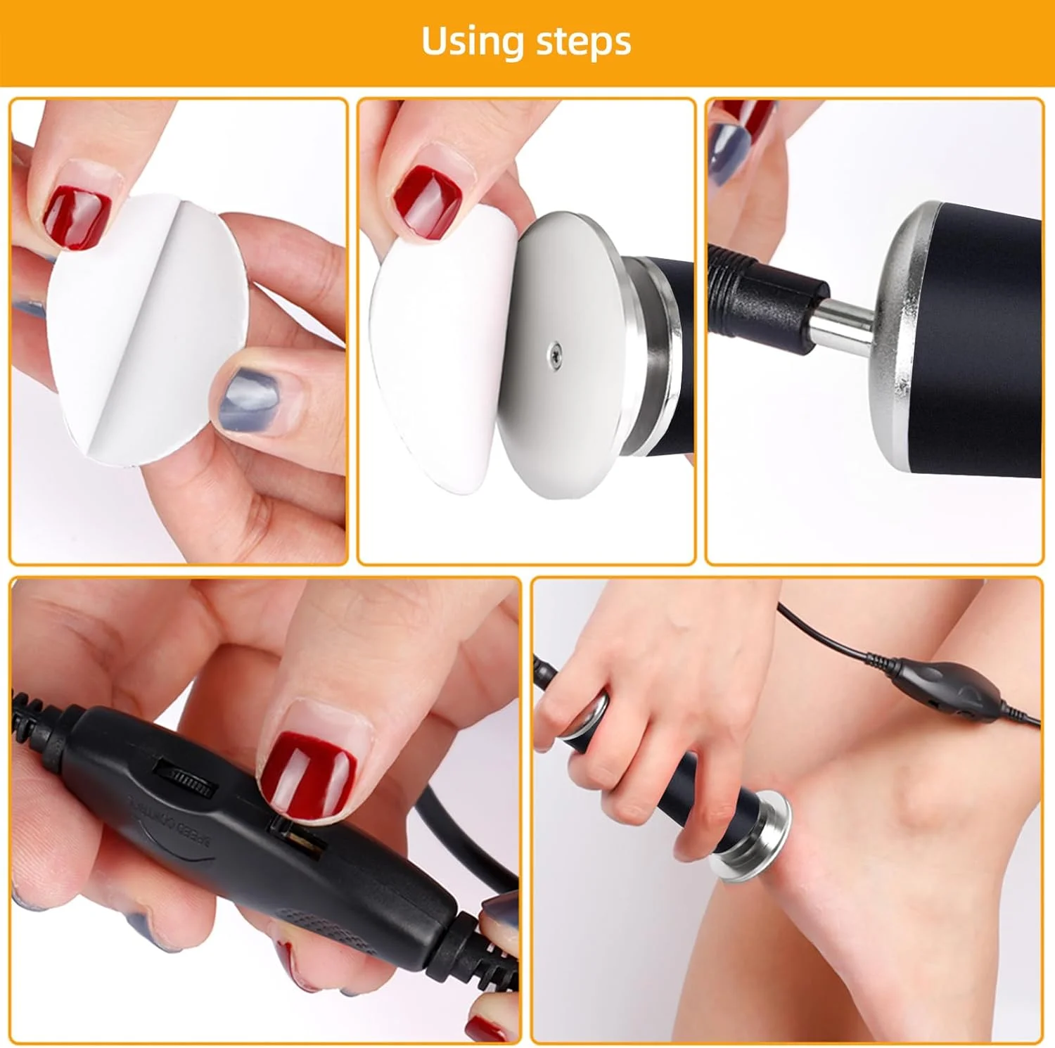 سوهان برقی پینه پا LIARTY، سوهان برقی قابل حمل پا، سرعت قابل تنظیم، 60 عدد دیسک سمباده، ابزار پدیکور، سوهان سایشی، مشکی کلاسیک سوهان برقی پینه پا LIARTY، سوهان برقی قابل حمل پا، سرعت قابل تنظیم، 60 عدد دیسک سمباده، ابزار پدیکور، سوهان سایشی، مشکی کلاسیک