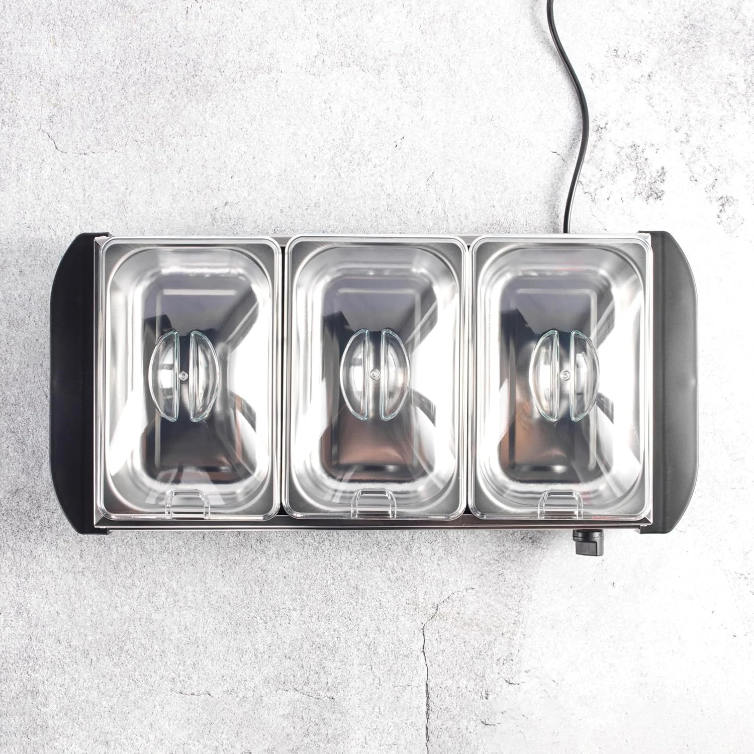 گرم نگهدارنده غذای قابل حمل سه قسمتی Progress، 3 ظرف 1.5 لیتری، استیل ضد زنگ، 200 وات گرم نگهدارنده غذای قابل حمل سه قسمتی Progress، 3 ظرف 1.5 لیتری، استیل ضد زنگ، 200 وات