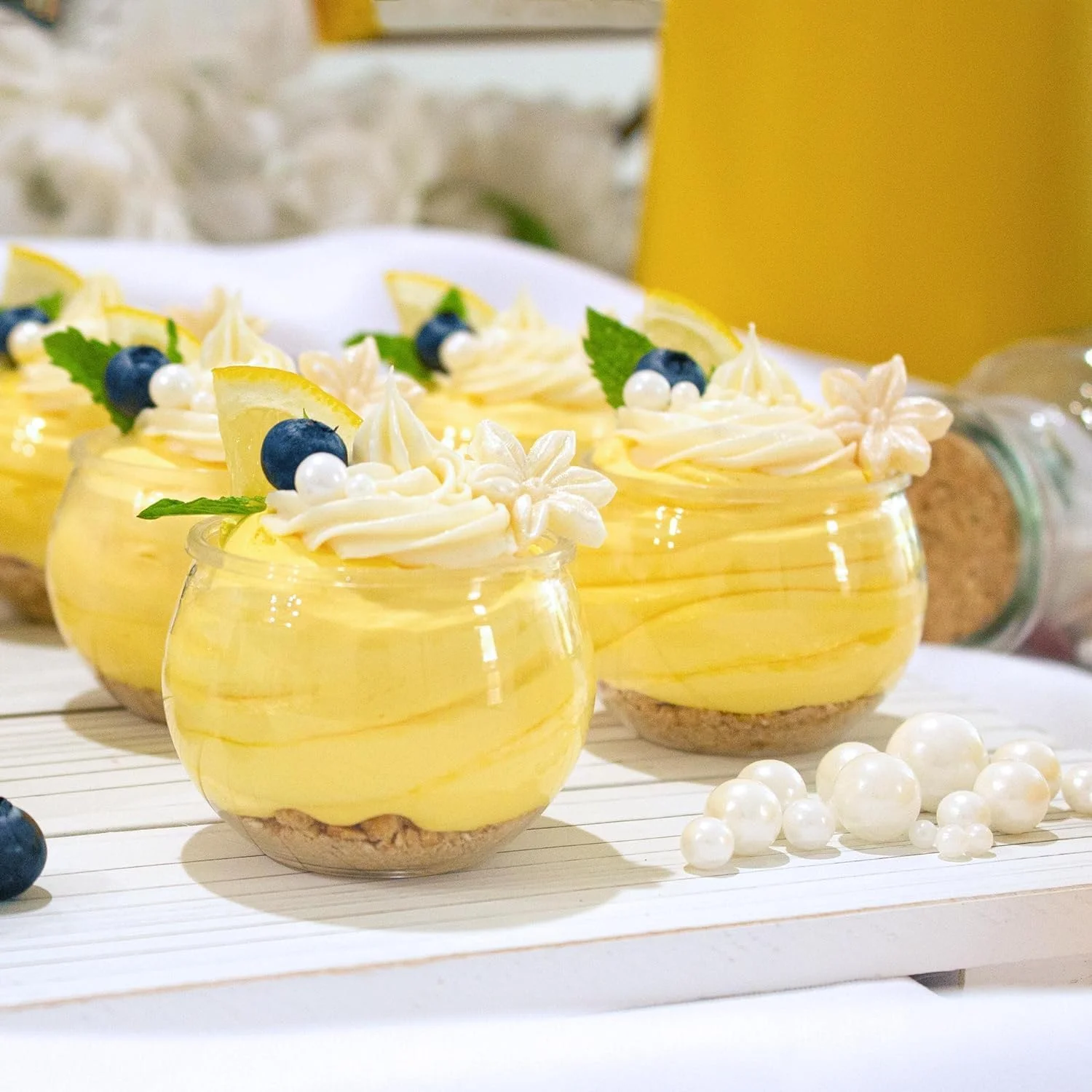 ظروف دسر توپی مینی، 50 عدد ظرف دسر پلاستیکی به همراه قاشق، ظرف ماهی پلاستیکی شفاف یکبار مصرف قابل بازیافت با کیفیت حرفه ای 3 اونسی، برای دسرهای پارفه، مجالس و مهمانی ها (50 عدد ظرف + 50 عدد قاشق) ظروف دسر توپی مینی، 50 عدد ظرف دسر پلاستیکی به همراه قاشق، ظرف ماهی پلاستیکی شفاف یکبار مصرف قابل بازیافت با کیفیت حرفه ای 3 اونسی، برای دسرهای پارفه، مجالس و مهمانی ها (50 عدد ظرف + 50 عدد قاشق)