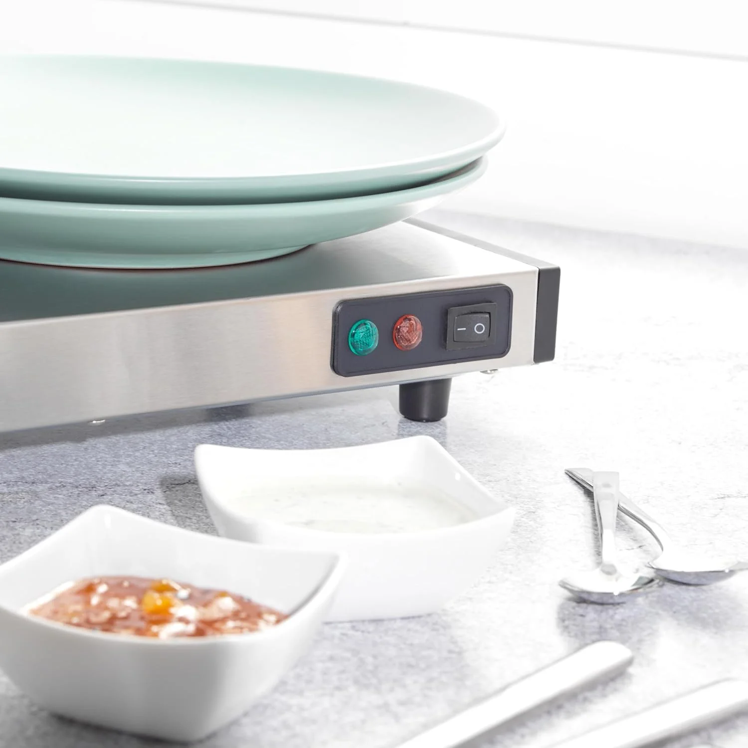 صفحه گرم نگهدارنده بی سیم Progress EK2610P، سینی بزرگ گرم کننده غذا، گرم کننده بشقاب، سینی سرو بوفه قابل حمل، 1200 وات، ضد لغزش، زمان شارژ 15 دقیقه، غذا را تا 60 دقیقه گرم نگه می دارد، مناسب برای کمپینگ/کاروان صفحه گرم نگهدارنده بی سیم Progress EK2610P، سینی بزرگ گرم کننده غذا، گرم کننده بشقاب، سینی سرو بوفه قابل حمل، 1200 وات، ضد لغزش، زمان شارژ 15 دقیقه، غذا را تا 60 دقیقه گرم نگه می دارد، مناسب برای کمپینگ/کاروان