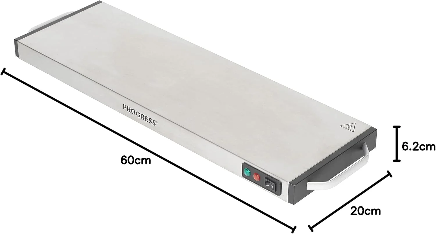 صفحه گرم نگهدارنده بی سیم Progress EK2610P، سینی بزرگ گرم کننده غذا، گرم کننده بشقاب، سینی سرو بوفه قابل حمل، 1200 وات، ضد لغزش، زمان شارژ 15 دقیقه، غذا را تا 60 دقیقه گرم نگه می دارد، مناسب برای کمپینگ/کاروان صفحه گرم نگهدارنده بی سیم Progress EK2610P، سینی بزرگ گرم کننده غذا، گرم کننده بشقاب، سینی سرو بوفه قابل حمل، 1200 وات، ضد لغزش، زمان شارژ 15 دقیقه، غذا را تا 60 دقیقه گرم نگه می دارد، مناسب برای کمپینگ/کاروان