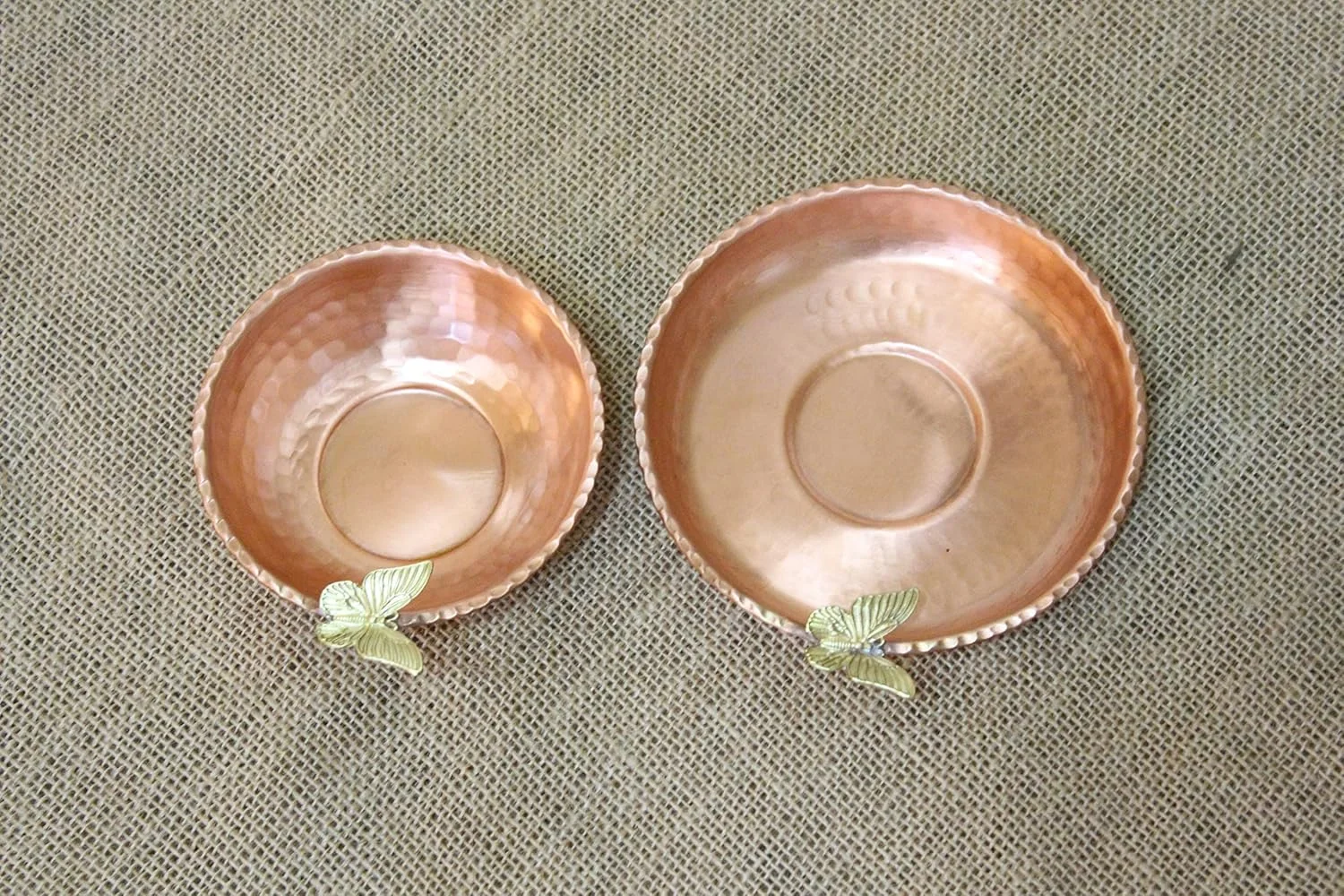 ظروف آجیل مسی دست ساز Siviss / ظروف سرو / کاسه / ظروف دسر / ست کاسه مسی / دکوراسیون منزل / دکور آشپزخانه (6 عدد)