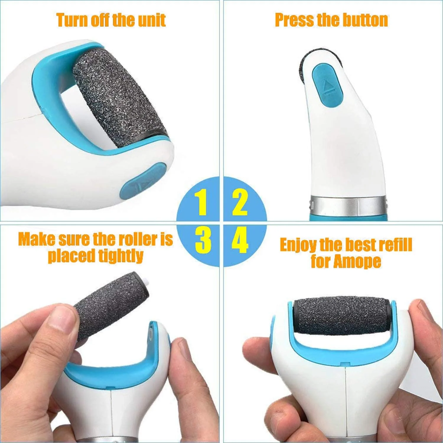 مجموعه 9 عددی سری یدک سوهان پدیکور MixColours، زبری بسیار بالا، سری های غلتکی الماسه مخملی نرم، سازگار با سوهان پا مجموعه 9 عددی سری یدک سوهان پدیکور MixColours، زبری بسیار بالا، سری های غلتکی الماسه مخملی نرم، سازگار با سوهان پا