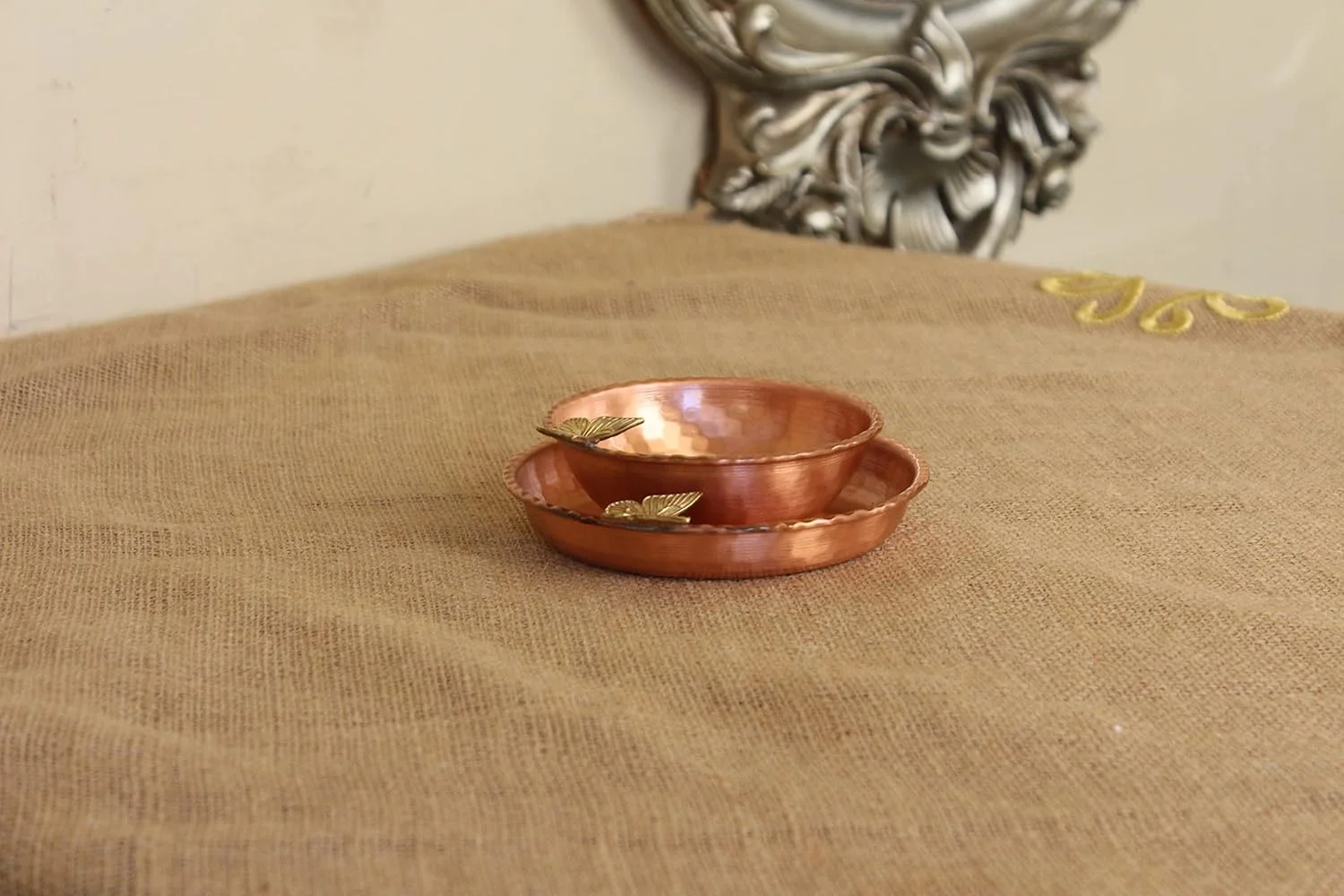 ظروف آجیل مسی دست ساز Siviss / ظروف سرو / کاسه / ظروف دسر / ست کاسه مسی / دکوراسیون منزل / دکور آشپزخانه (6 عدد)