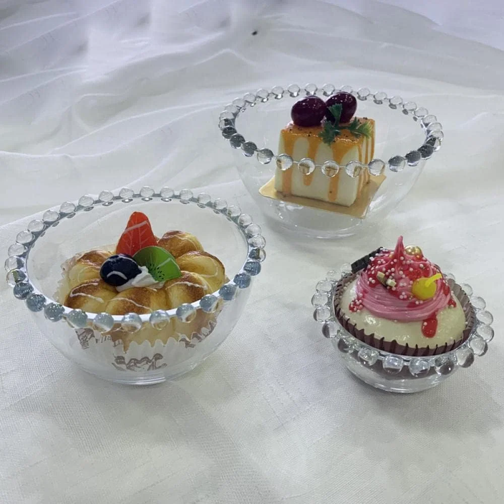 سِزیکاتو، 2 عدد کاسه دسر شیشه ای شفاف با لبه های مهره دار، کاسه سس 3.3 اینچی سِزیکاتو، 2 عدد کاسه دسر شیشه ای شفاف با لبه های مهره دار، کاسه سس 3.3 اینچی