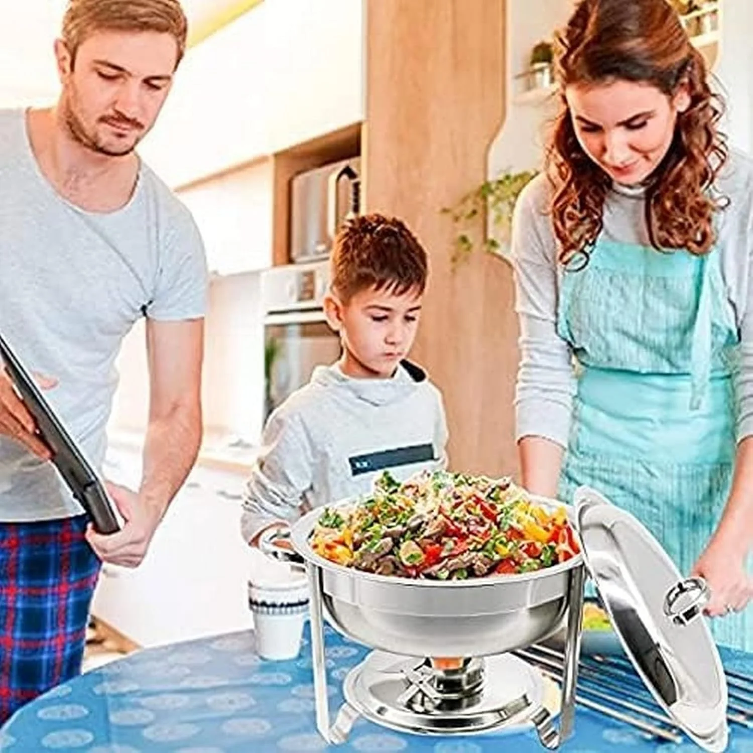 گرمکن غذا استیل ضد زنگ به همراه جایگاه سوخت برای مهمانی، عروسی و مراسم پذیرایی (A 2) گرمکن غذا استیل ضد زنگ به همراه جایگاه سوخت برای مهمانی، عروسی و مراسم پذیرایی (A 2)