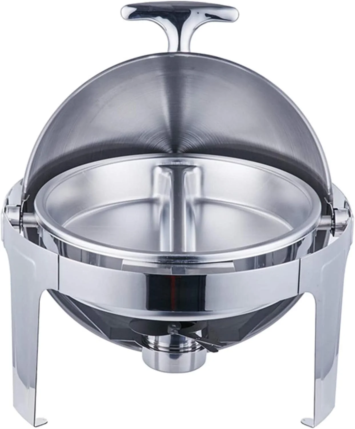 ظرف گرم نگهدارنده غذا گرد استیل، ظرف گرم نگهدارنده غذا استیل 5 لیتری، ست حرفه ای گرم کننده غذا برای پذیرایی، بوفه و مهمانی، درب کامل ظرف گرم نگهدارنده غذا گرد استیل، ظرف گرم نگهدارنده غذا استیل 5 لیتری، ست حرفه ای گرم کننده غذا برای پذیرایی، بوفه و مهمانی، درب کامل