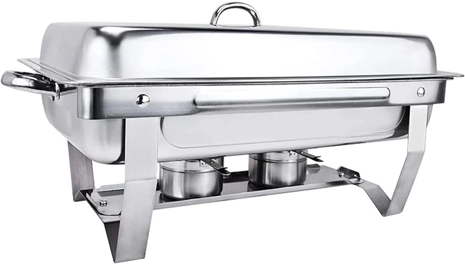 گرمکن غذا استیل ضد زنگ، ست گرمکن بوفه، همراه با ظروف غذا و نگهدارنده سوخت، ست حرفه ای گرمکن غذا برای پذیرایی، بوفه و مهمانی (دو خانه) گرمکن غذا استیل ضد زنگ، ست گرمکن بوفه، همراه با ظروف غذا و نگهدارنده سوخت، ست حرفه ای گرمکن غذا برای پذیرایی، بوفه و مهمانی (دو خانه)