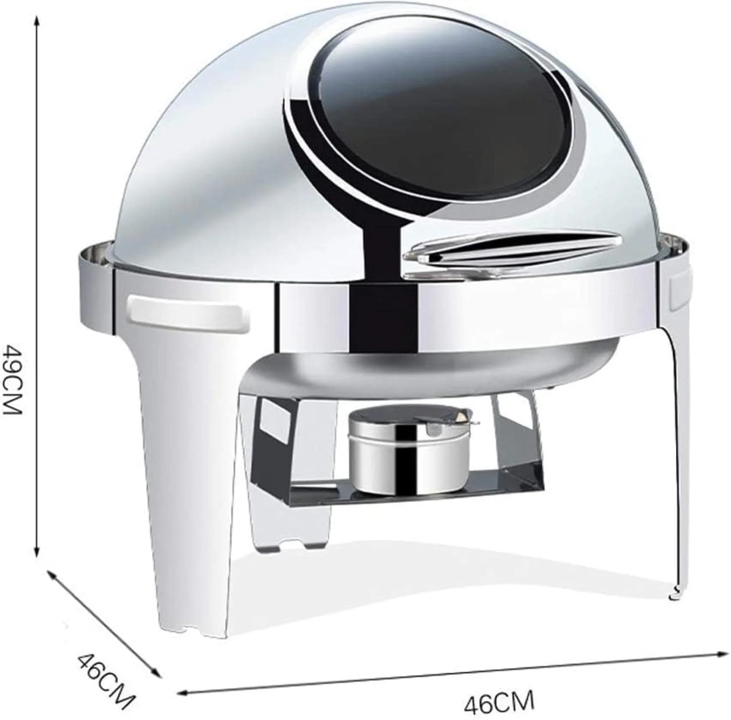 ظرف گرم نگهدارنده غذا استیل، ست گرمکن بوفه 6.8 لیتری با ظروف غذا و جایگاه سوخت، مناسب بوفه، پذیرایی، آشپزخانه و مهمانی (درب تمام استیل) ظرف گرم نگهدارنده غذا استیل، ست گرمکن بوفه 6.8 لیتری با ظروف غذا و جایگاه سوخت، مناسب بوفه، پذیرایی، آشپزخانه و مهمانی (درب تمام استیل)
