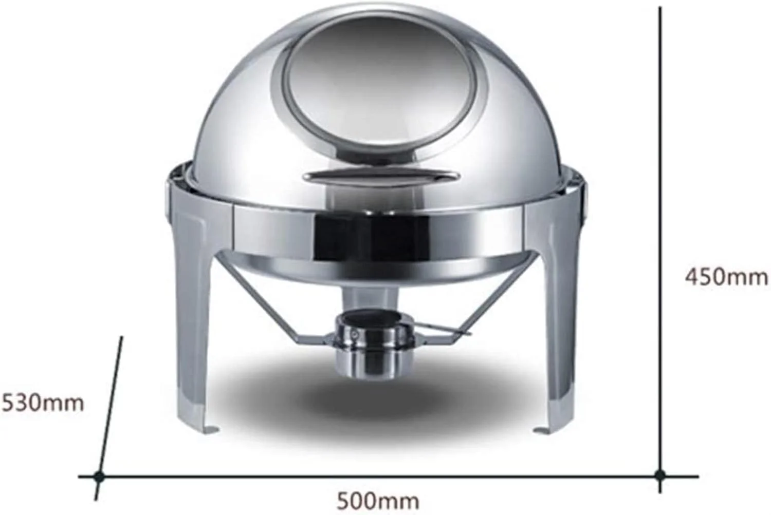 ظرف گرم نگهدارنده غذا گرد استیل، ظرف گرم نگهدارنده غذا استیل 5 لیتری، ست حرفه ای گرم کننده غذا برای پذیرایی، بوفه و مهمانی، درب کامل ظرف گرم نگهدارنده غذا گرد استیل، ظرف گرم نگهدارنده غذا استیل 5 لیتری، ست حرفه ای گرم کننده غذا برای پذیرایی، بوفه و مهمانی، درب کامل