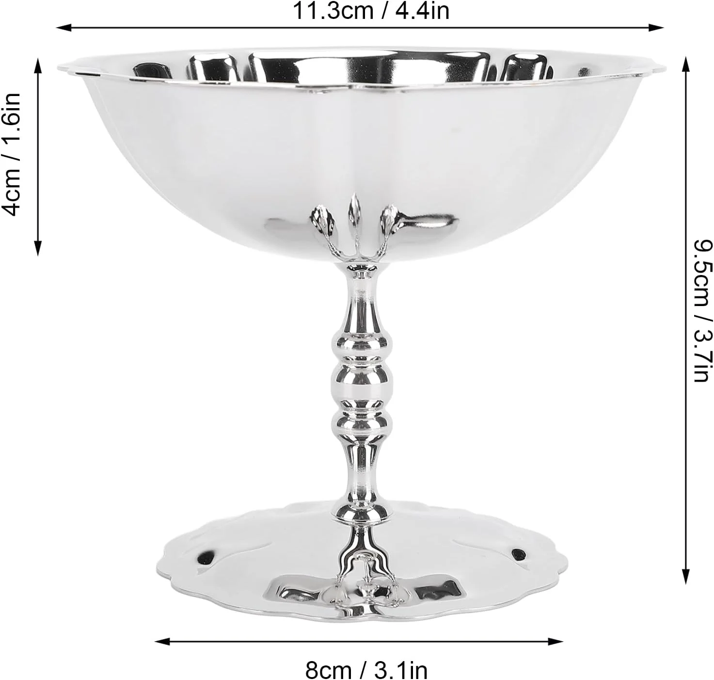 جام بستنی، کاسه میوه استیل ضد زنگ، کاسه سالاد، کاسه دسر، کاسه سس، ظرف تنقلات برای سرو بستنی، سالاد، میوه و پودینگ جام بستنی، کاسه میوه استیل ضد زنگ، کاسه سالاد، کاسه دسر، کاسه سس، ظرف تنقلات برای سرو بستنی، سالاد، میوه و پودینگ