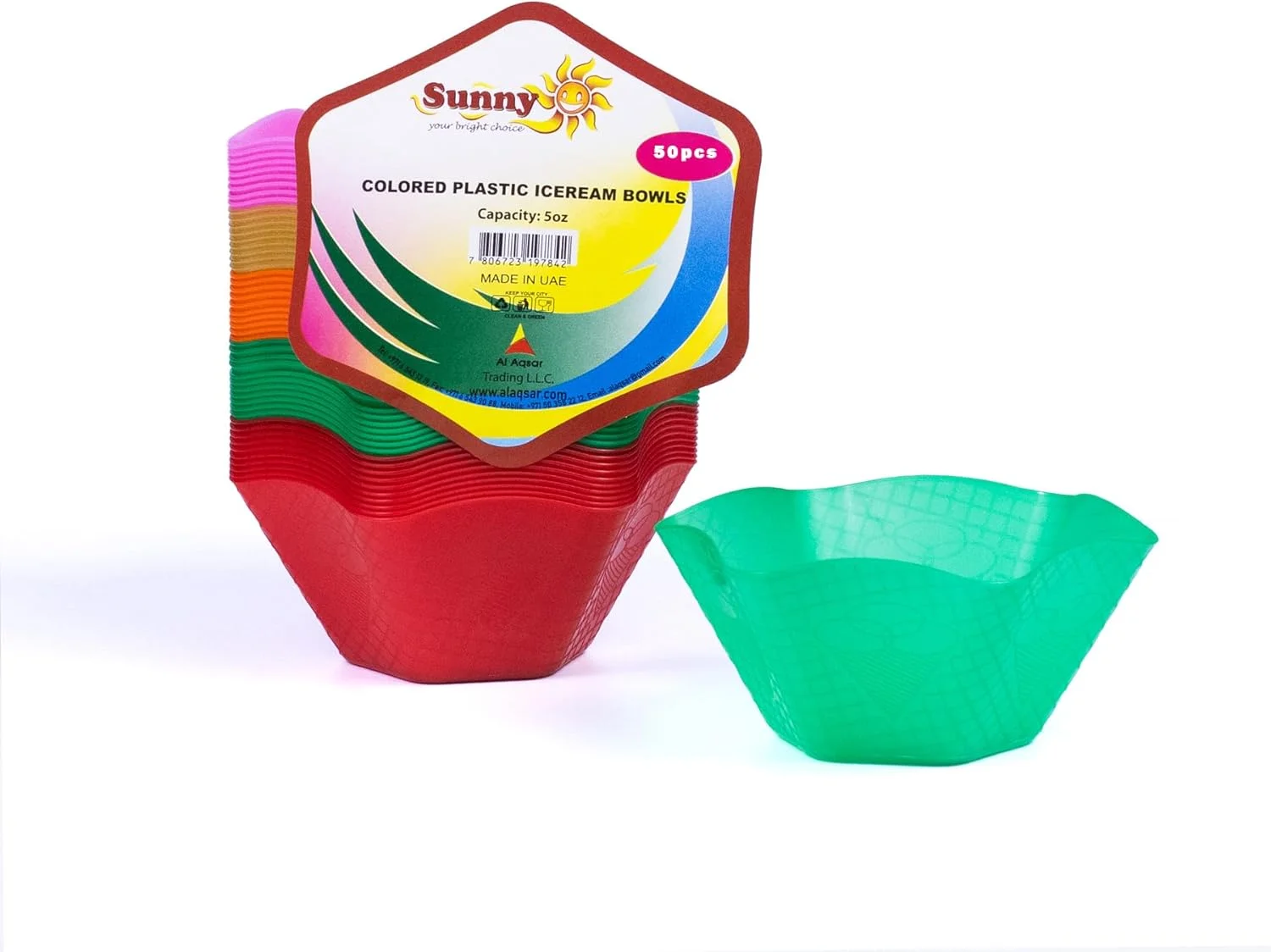 کاسه های پلاستیکی رنگارنگ سانی یور برایت چویس 5 اونس - 50 عدد، چند منظوره برای دسر، بستنی، تنقلات، سالاد و مهمانی کاسه های پلاستیکی رنگارنگ سانی یور برایت چویس 5 اونس - 50 عدد، چند منظوره برای دسر، بستنی، تنقلات، سالاد و مهمانی