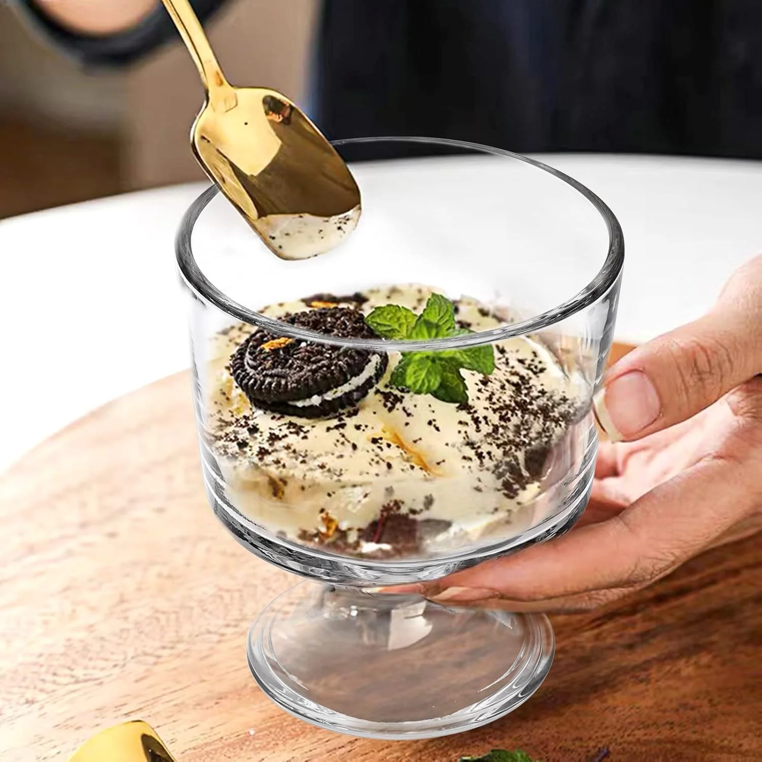 مجموعه 6 عددی کاسه دسر شیشه ای سامناکون، کاسه بستنی شفاف 300 میلی لیتری، ظرف پایه دار برای میوه، پارفه، کاپ کیک برای جشن تولد، عروسی، دسر، بستنی، پارفه و نوشیدنی مجموعه 6 عددی کاسه دسر شیشه ای سامناکون، کاسه بستنی شفاف 300 میلی لیتری، ظرف پایه دار برای میوه، پارفه، کاپ کیک برای جشن تولد، عروسی، دسر، بستنی، پارفه و نوشیدنی